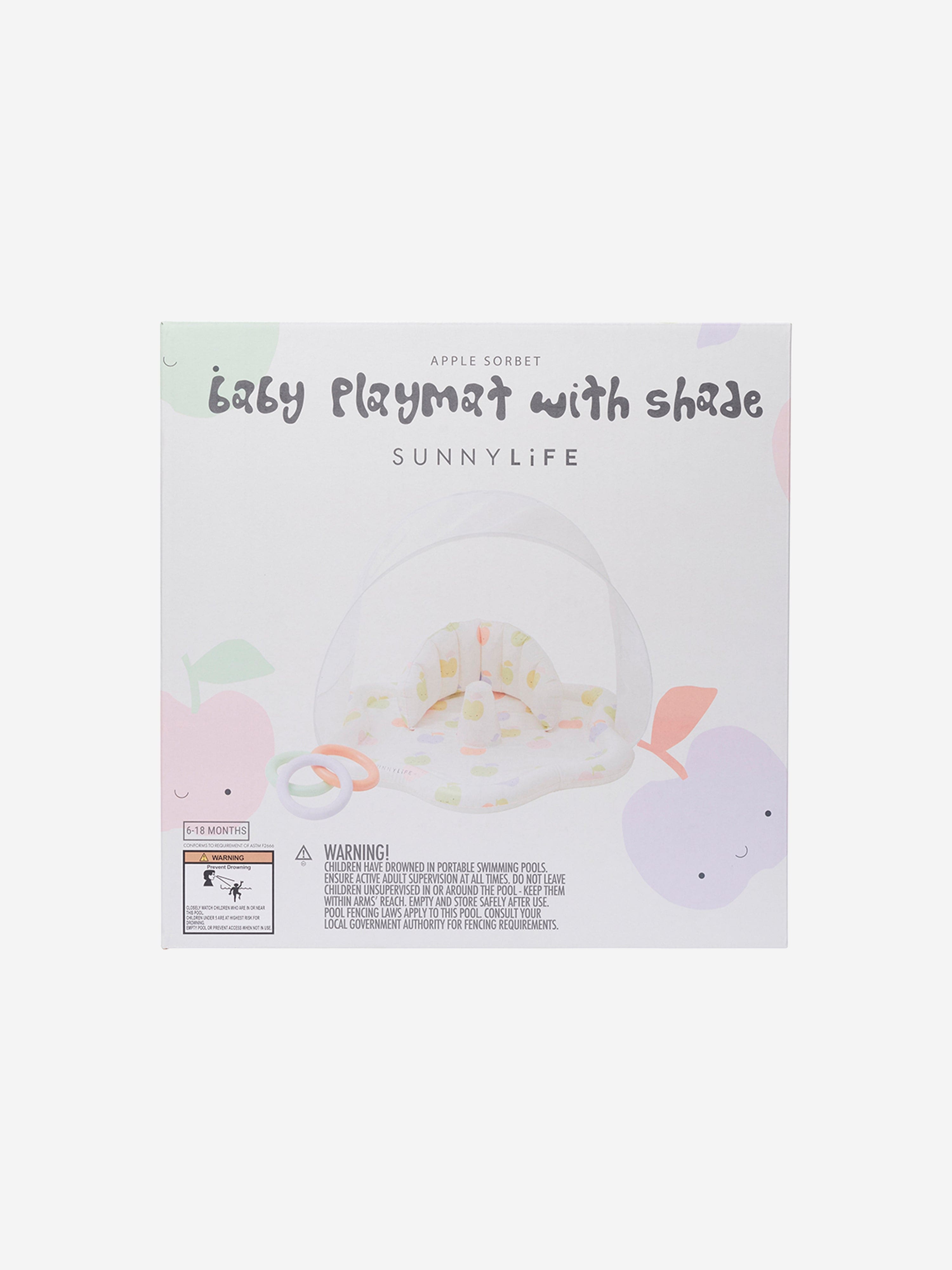 Sunnylife Baby Apple Sorbet Playmat with Shade in White (76cm)