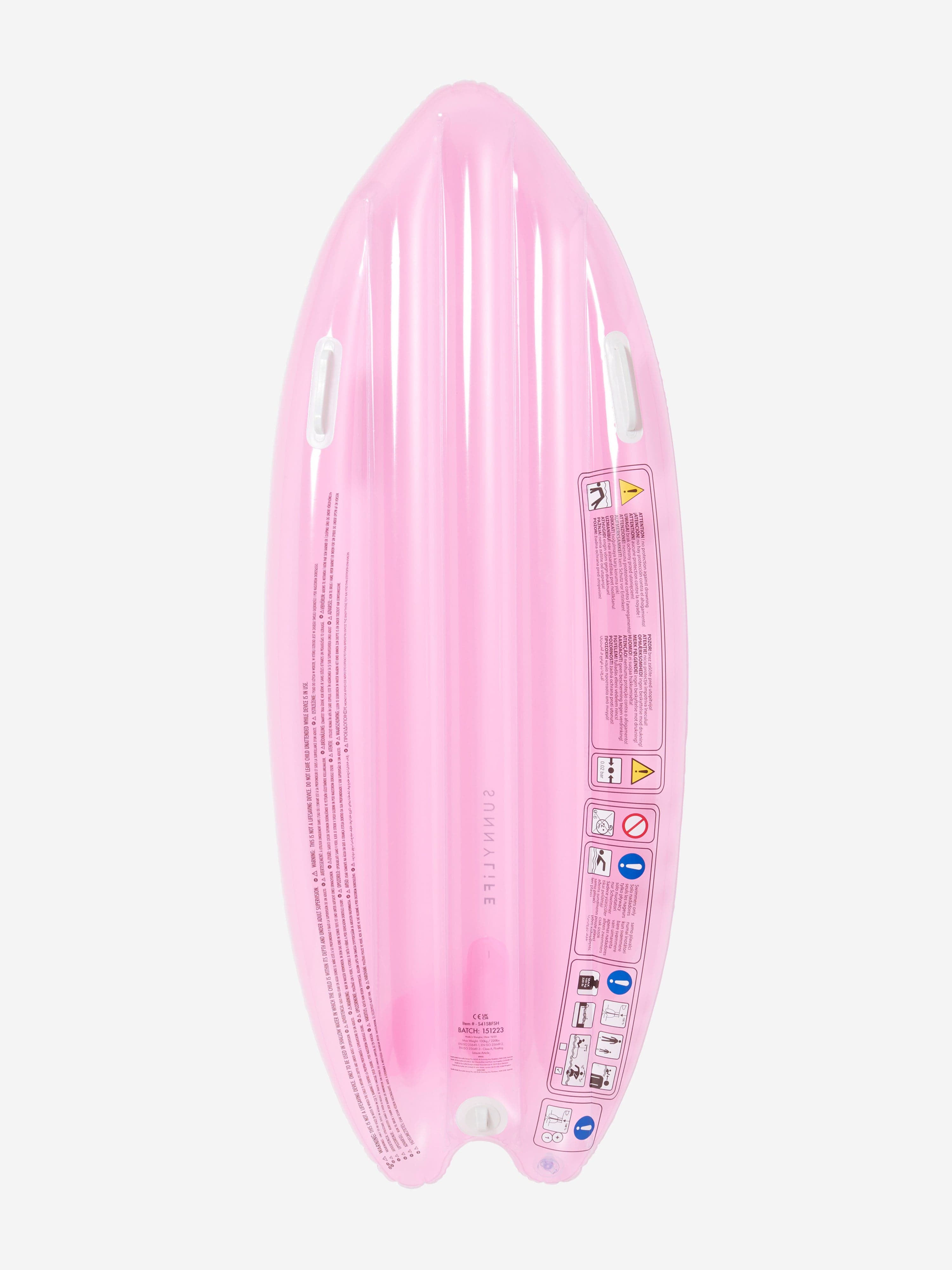 Sunnylife Girls Summer Sherbet Surfboard Float in Pink (110cm)