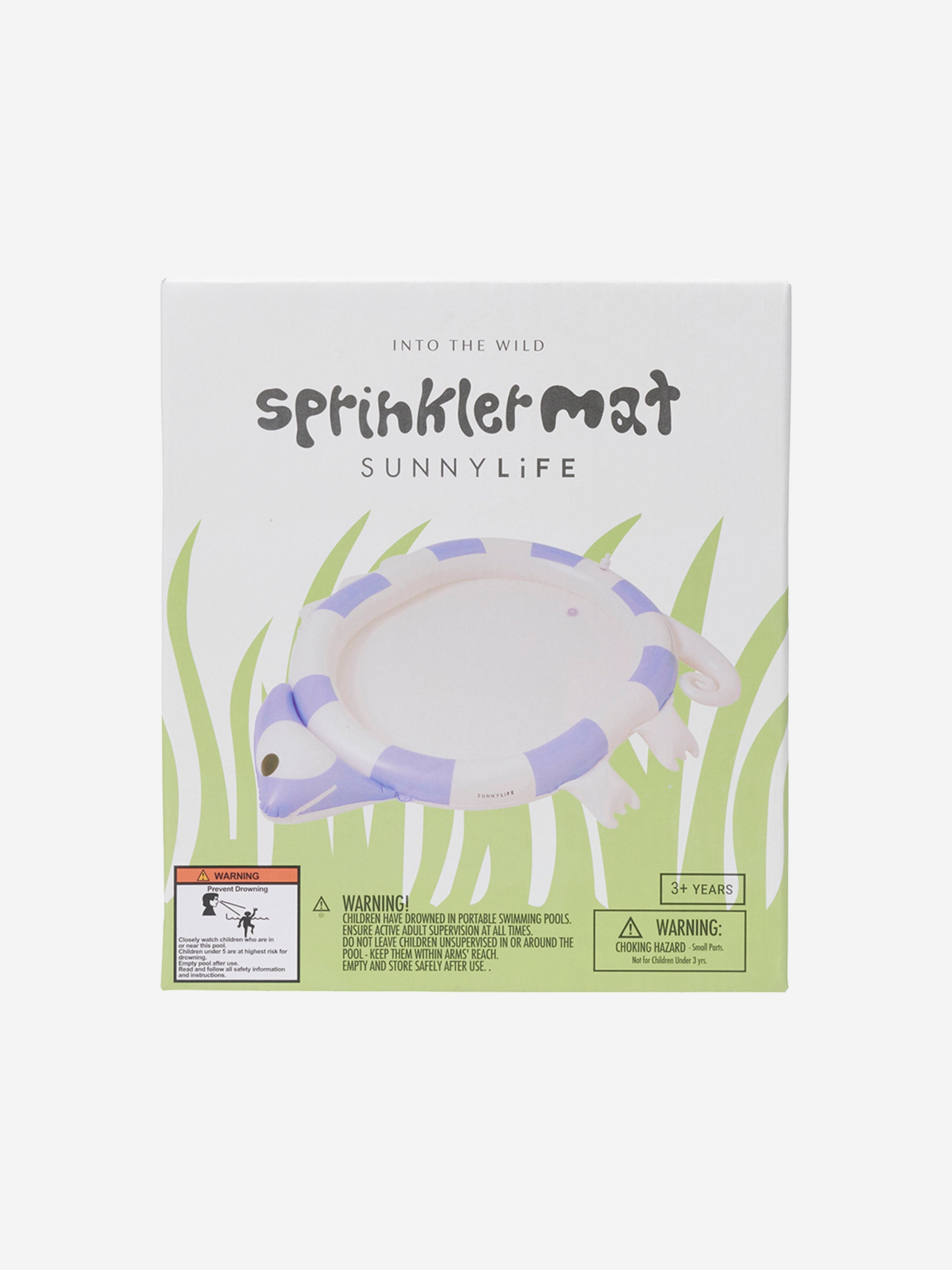 Sunnylife Kids Into The Wild Sprinkler Mat in White (158cm)