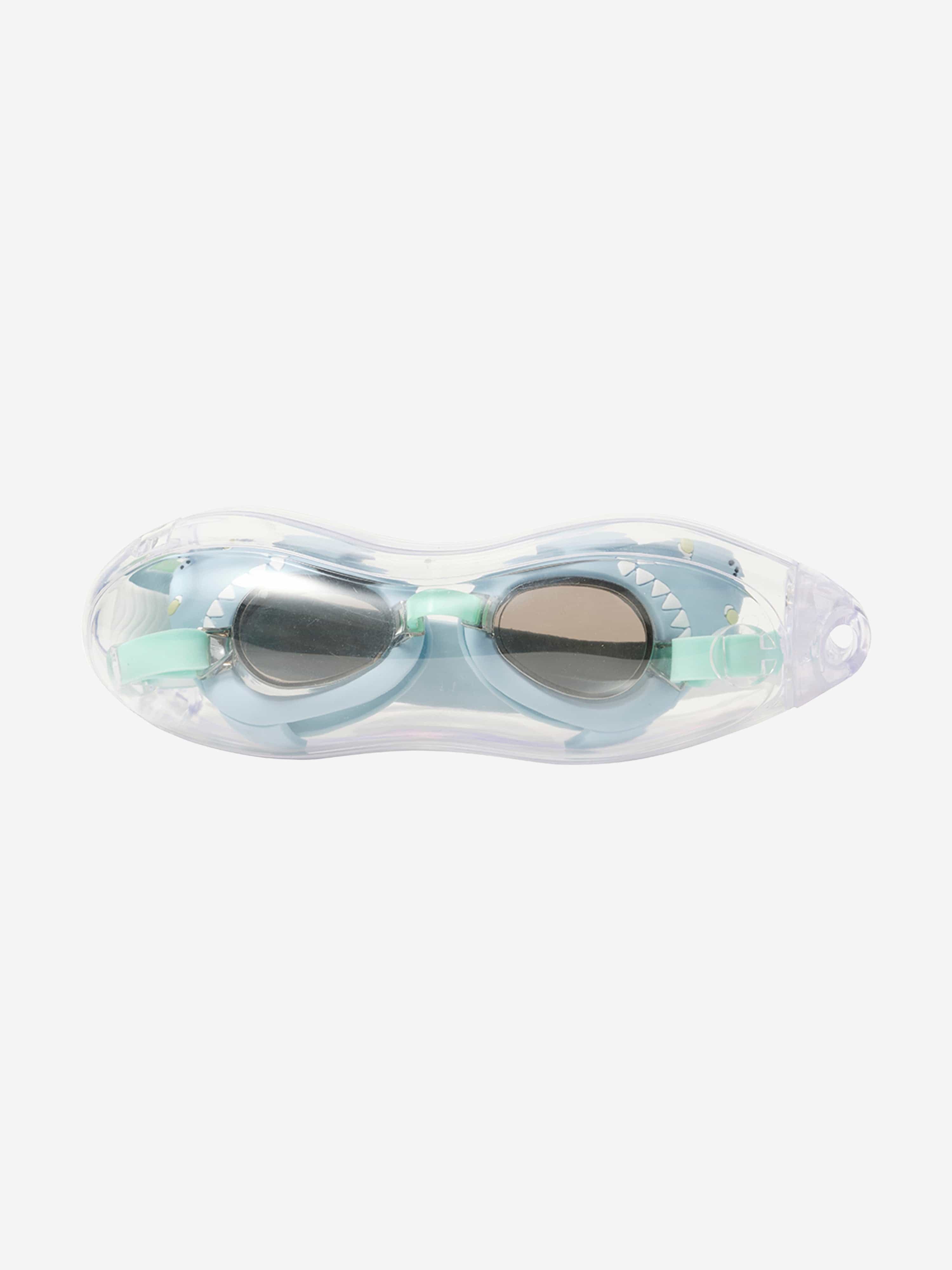 Sunnylife Kids Salty the Shark Mini Swim Goggles in Blue (22cm)