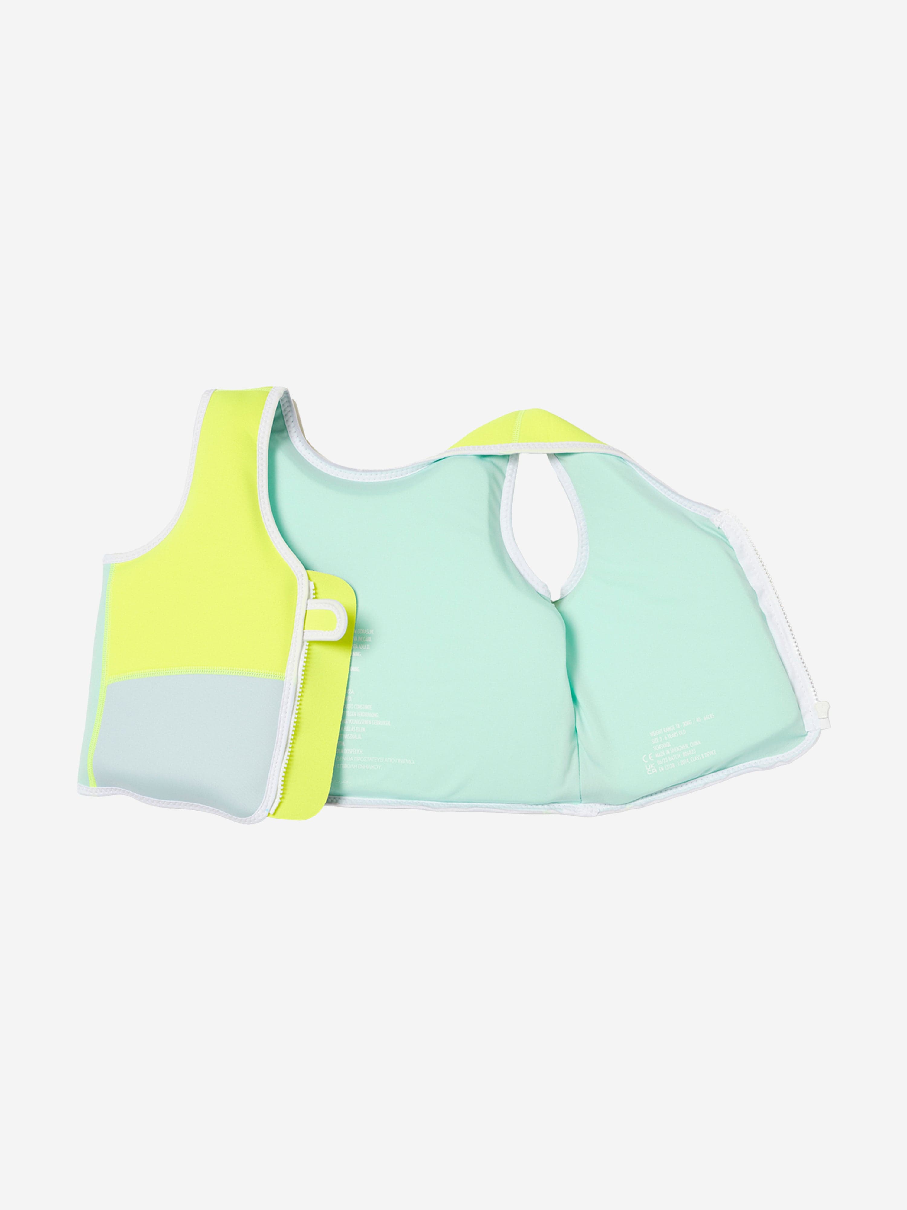 Sunnylife Kids Salty the Shark Swim Vest in Yellow (34cm)