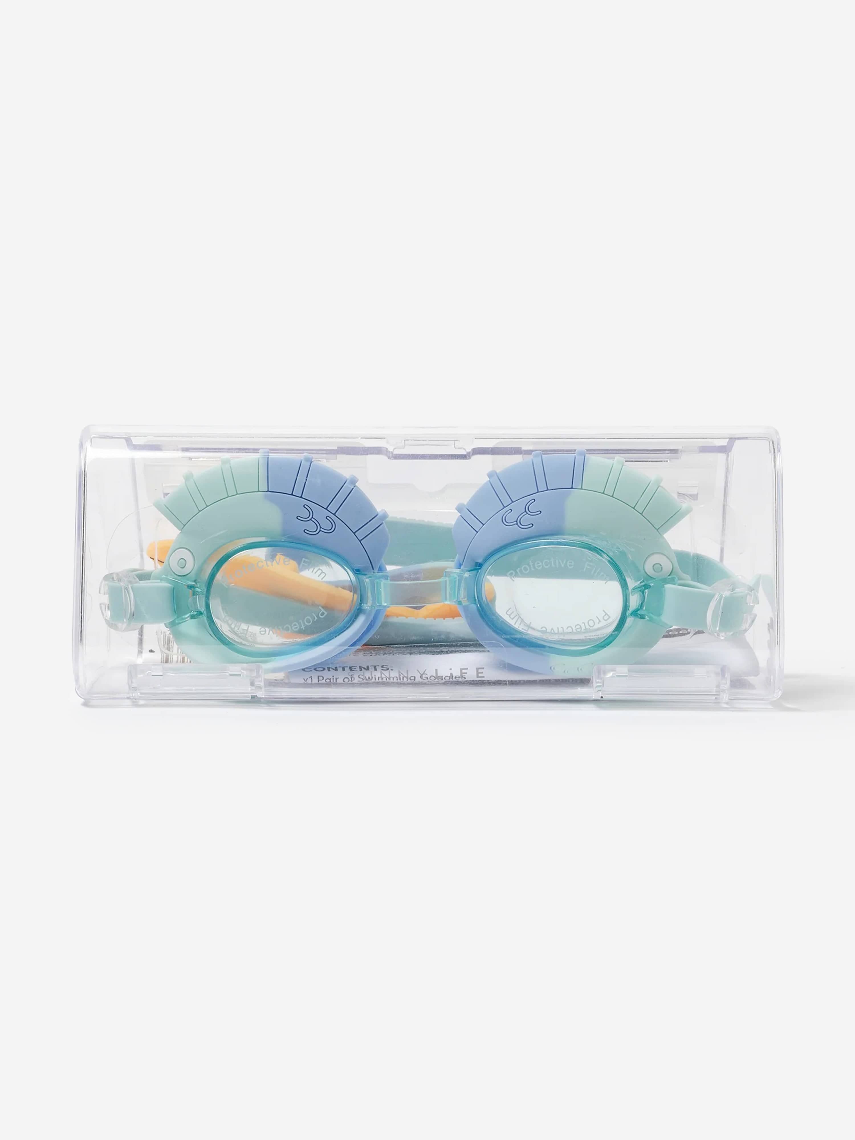 Sunnylife Kids Swim Goggles Finn the Fish in Blue (16cm)