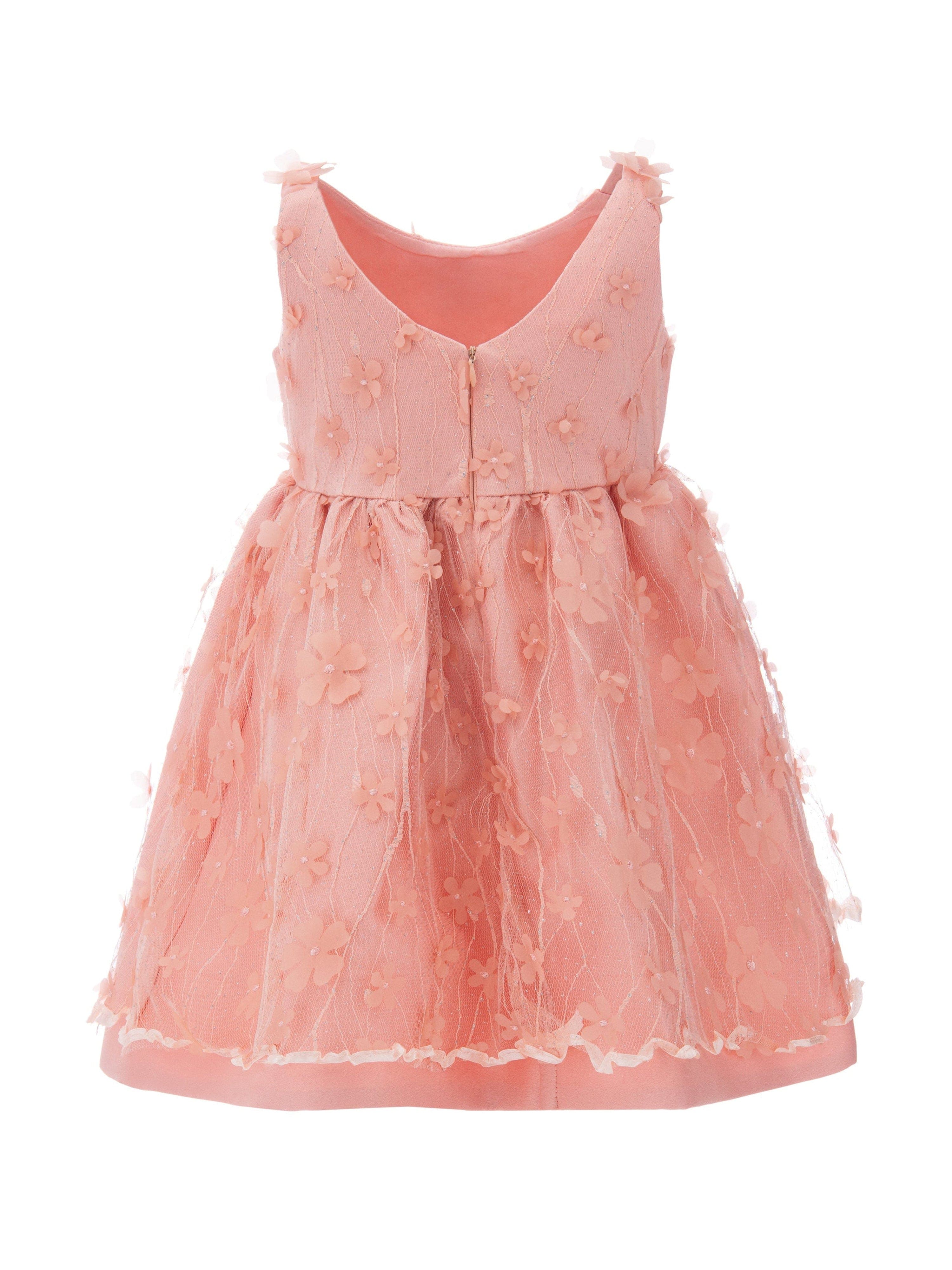 Peach Ravine Floral Dress