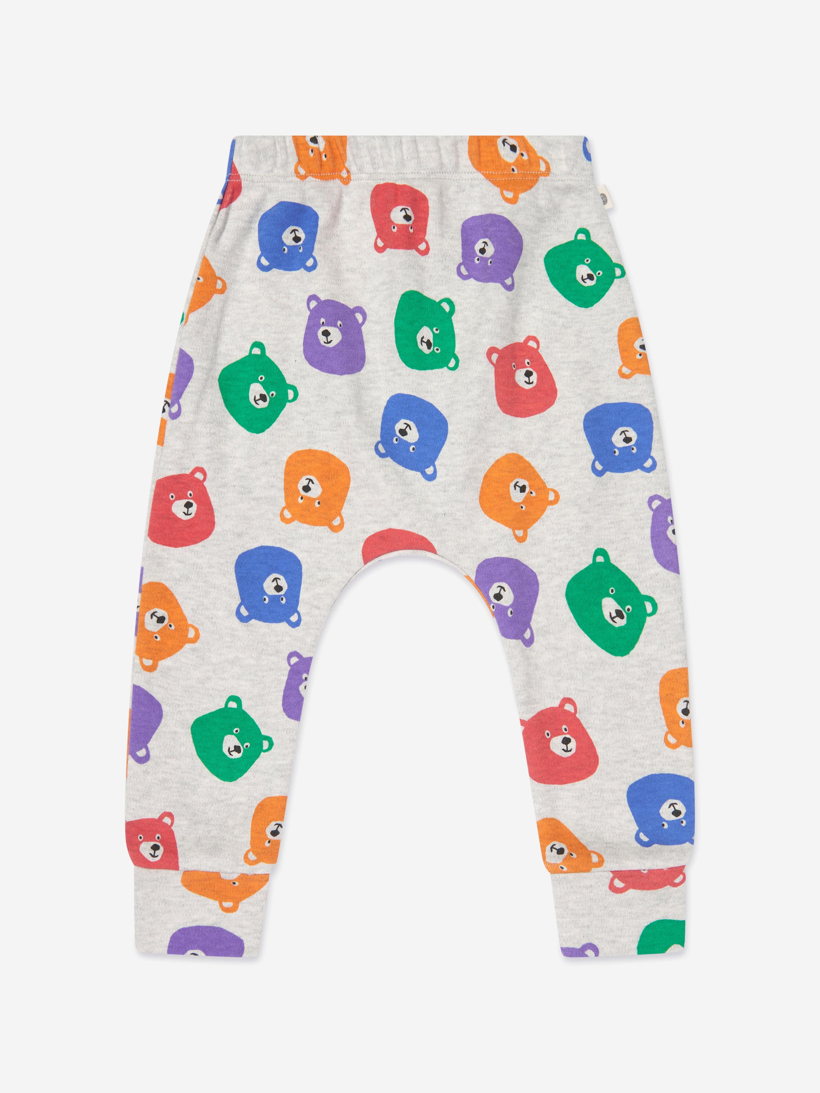 The Bonnie Mob Kids Bubbly Bears Trousers in Grey