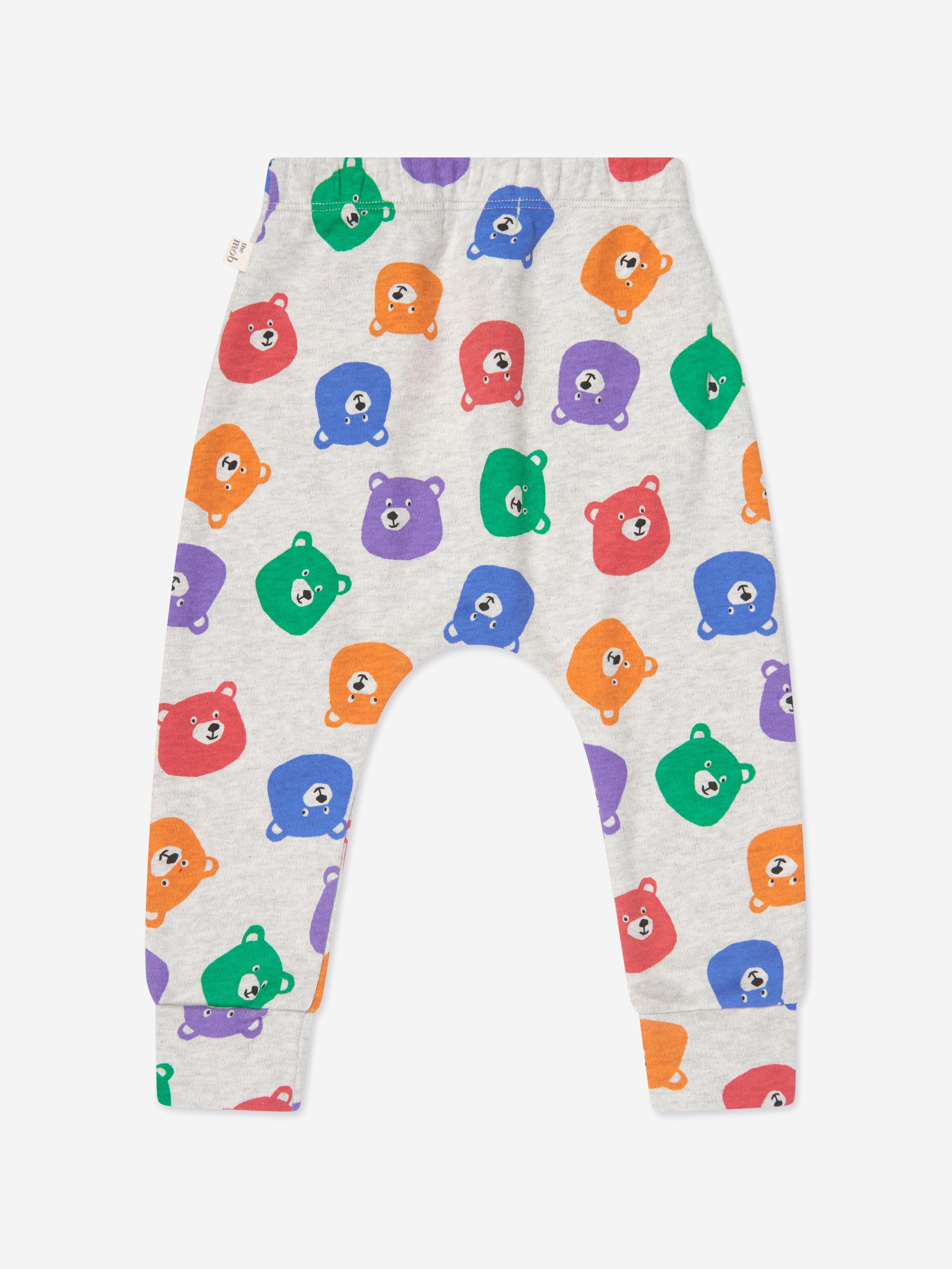 The Bonnie Mob Kids Bubbly Bears Trousers in Grey