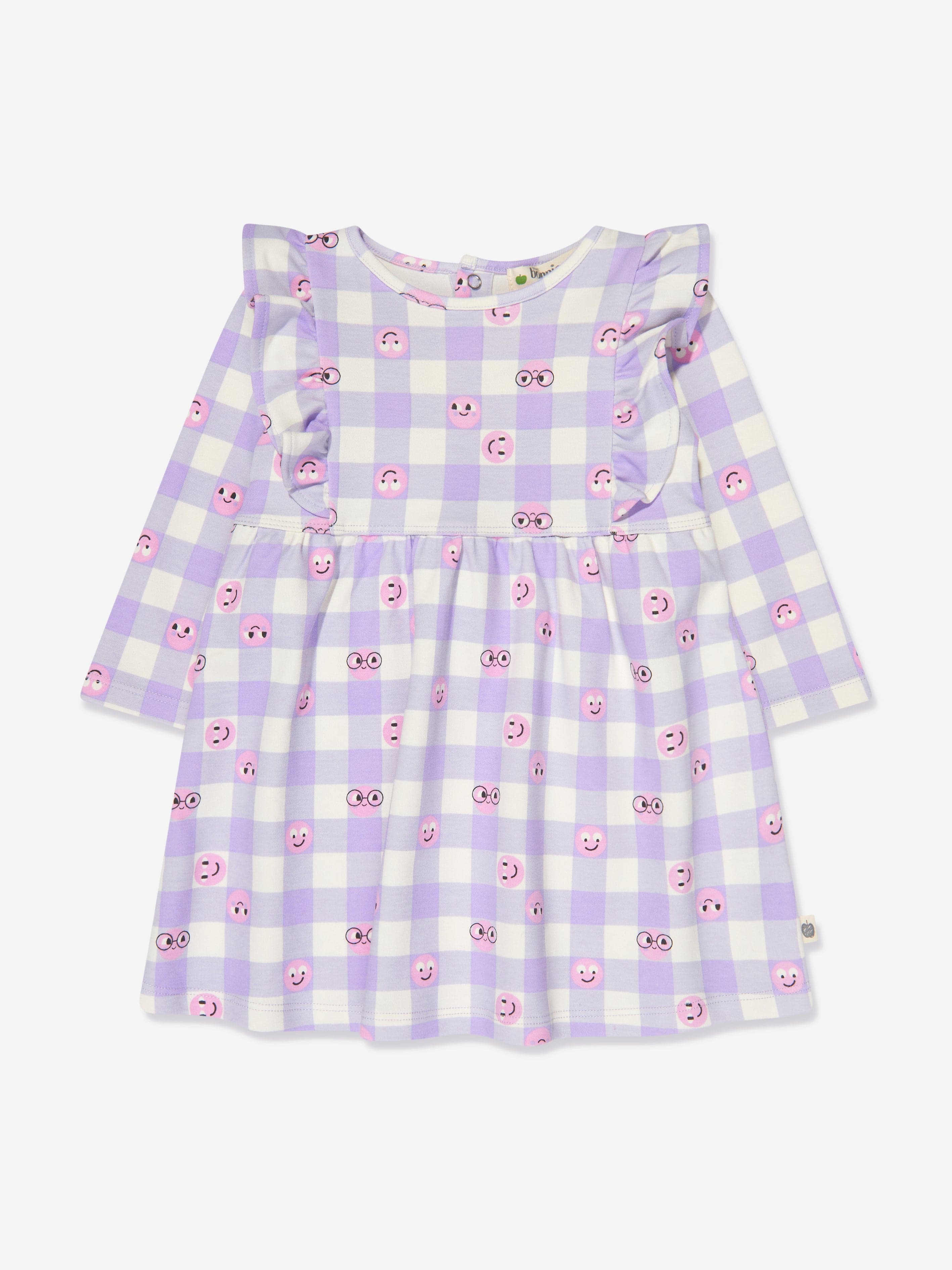 The Bonnie Mob Girls Tiddlywink Dress in Purple