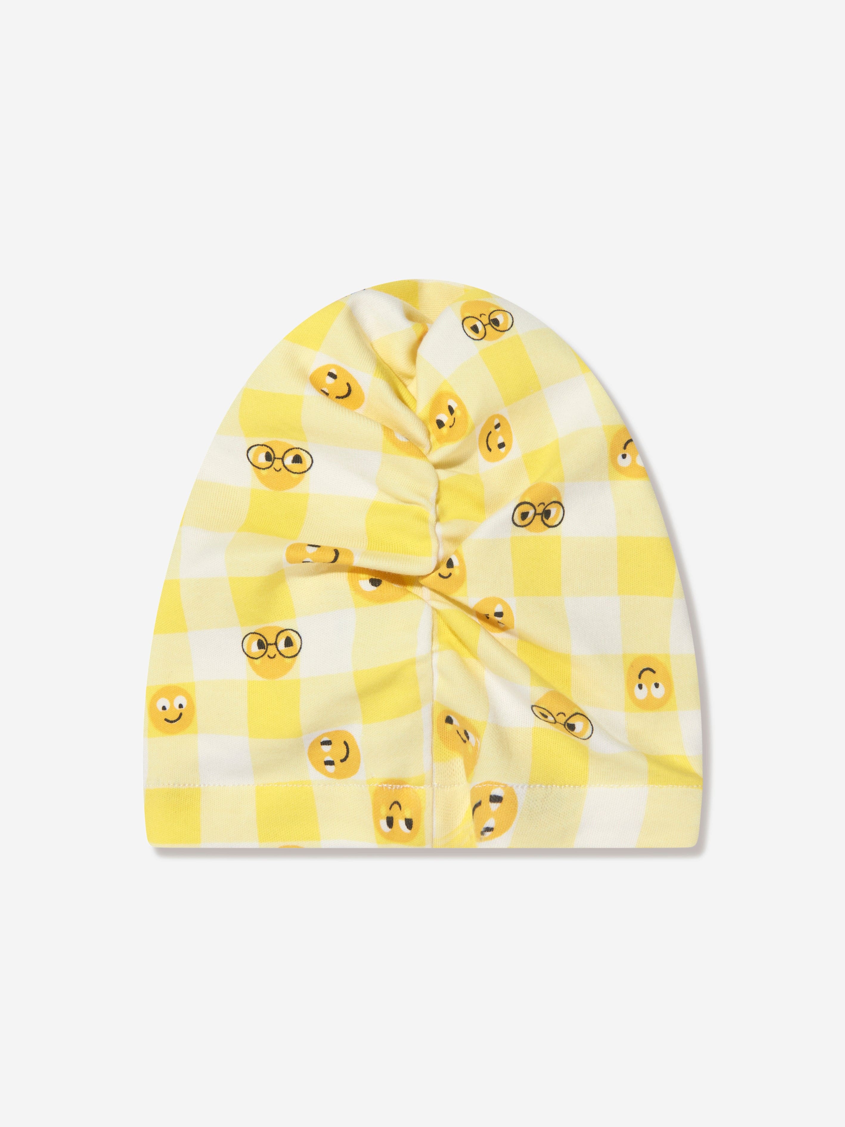 The Bonnie Mob Baby Girls Tiddlywink Turban Hat in Yellow