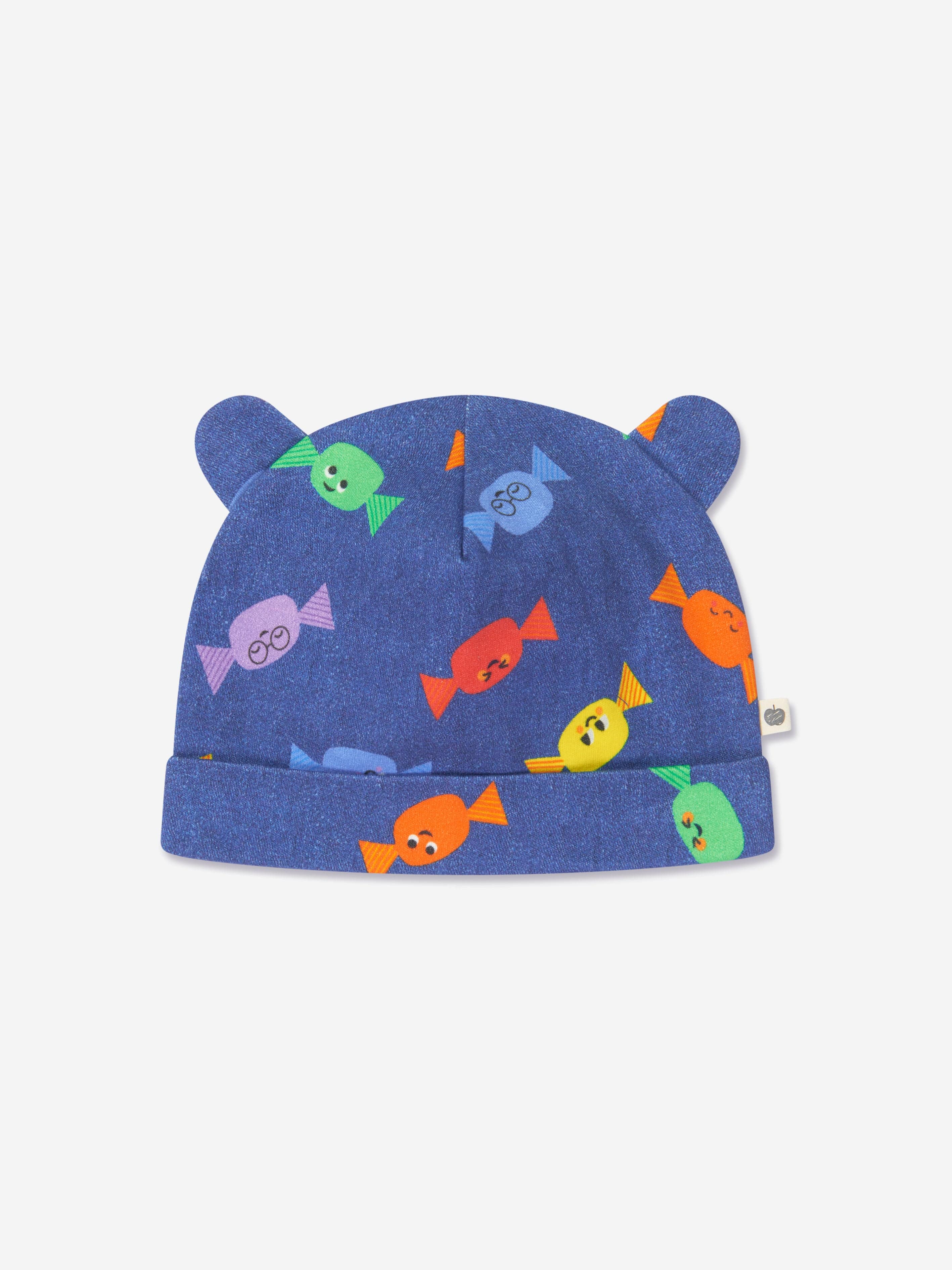 The Bonnie Mob Baby Sweetie Hat With Ears in Blue