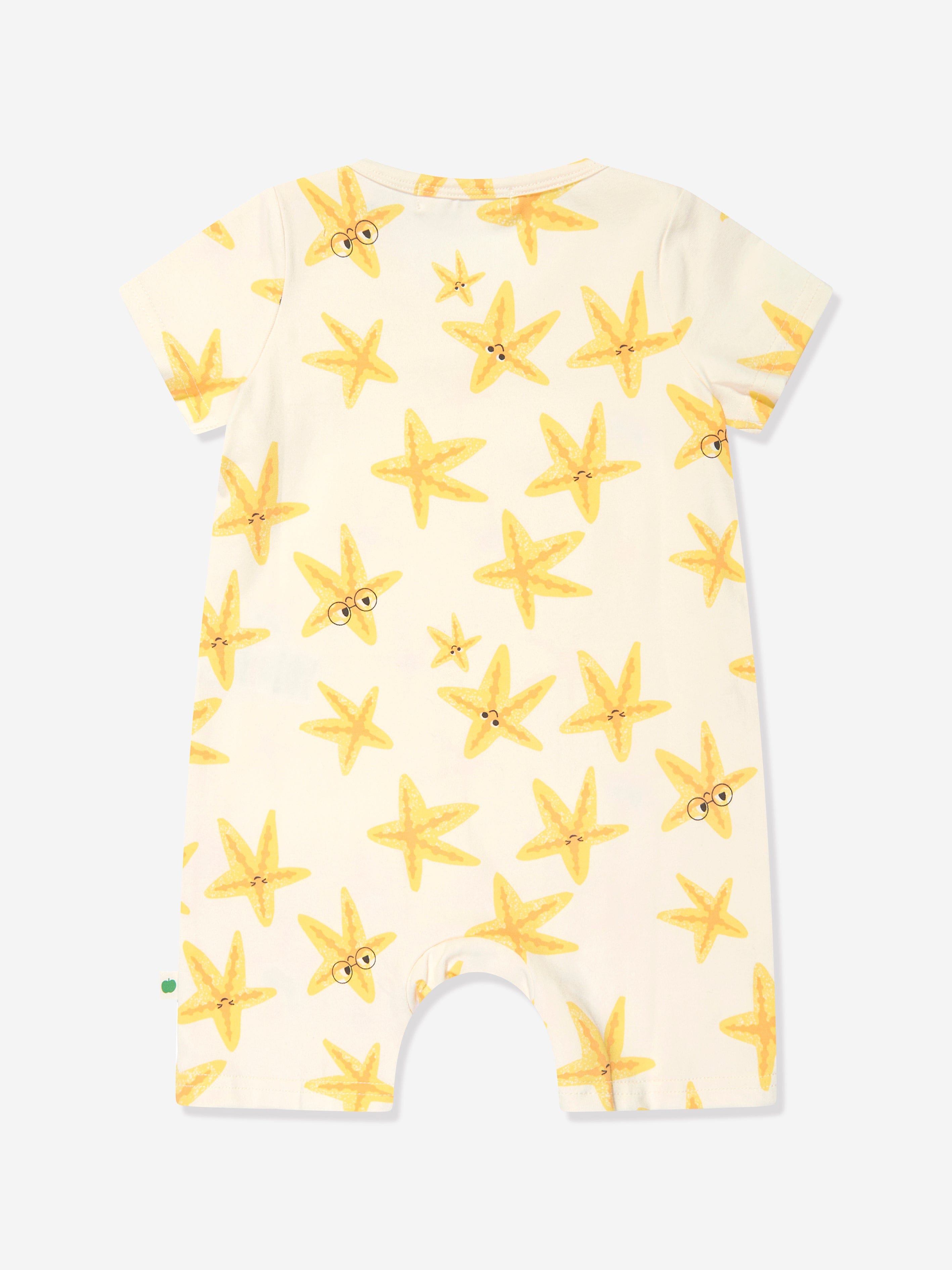 The Bonnie Mob Baby Girls Cockle Starfish Romper Set in Ivory