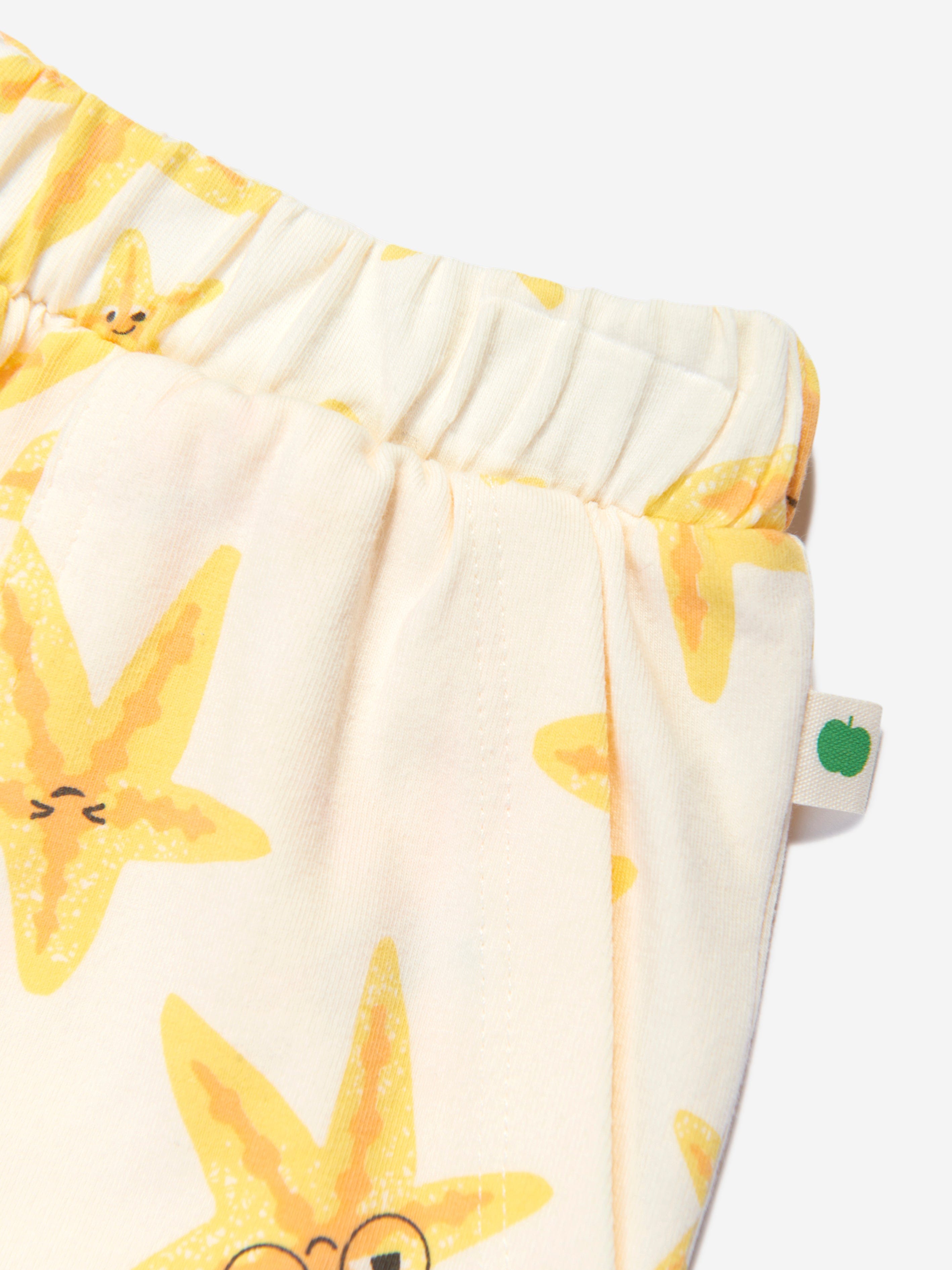 The Bonnie Mob Boys Coley Starfish Short in Ivory