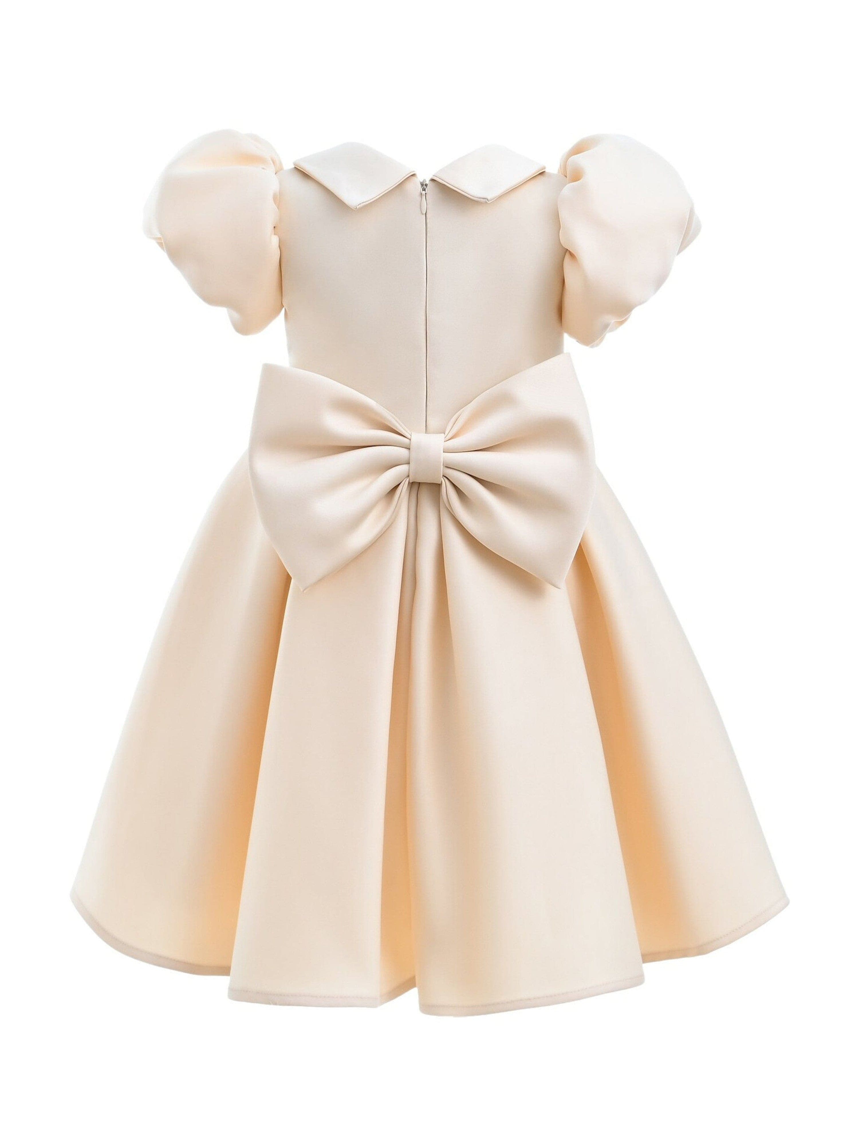Champagne Barrymore Teacup Button Dress