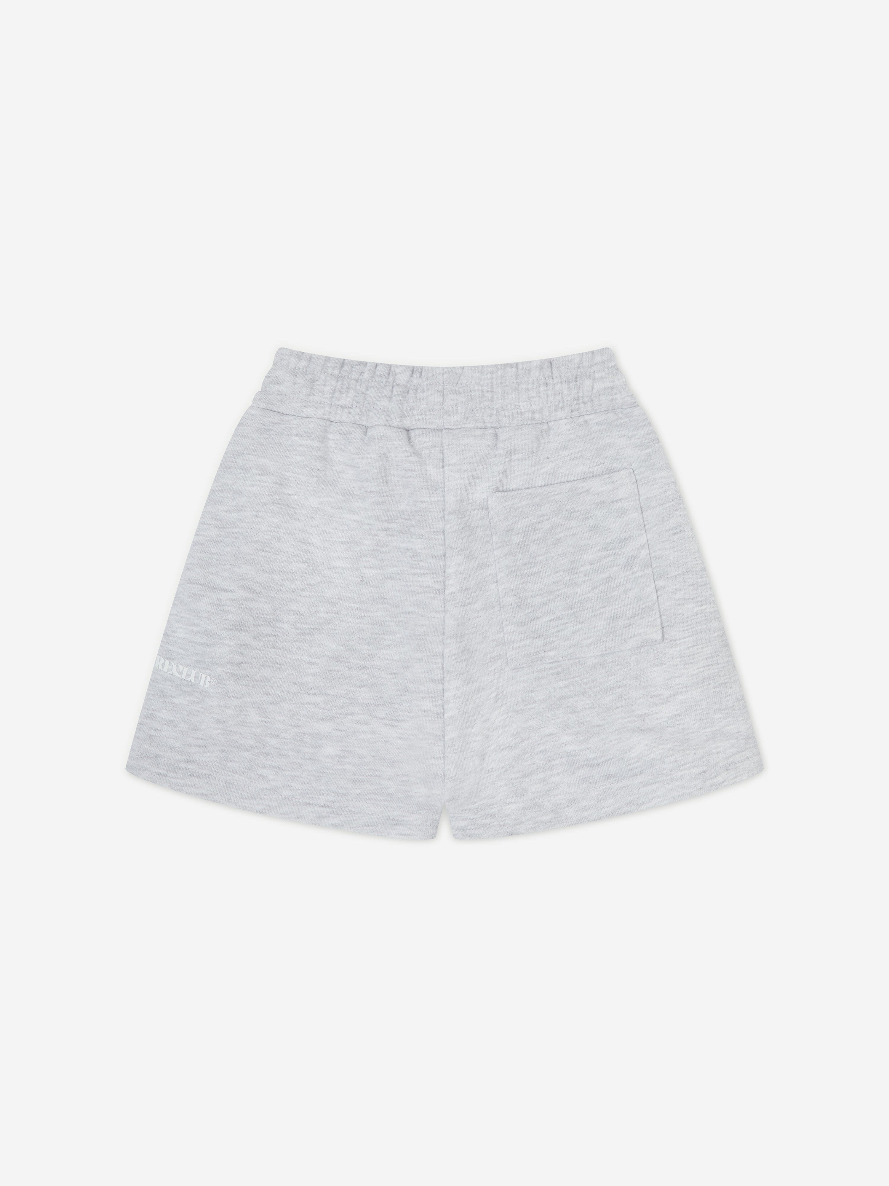 The Couture Club Kids Raw Seam Shorts in Grey