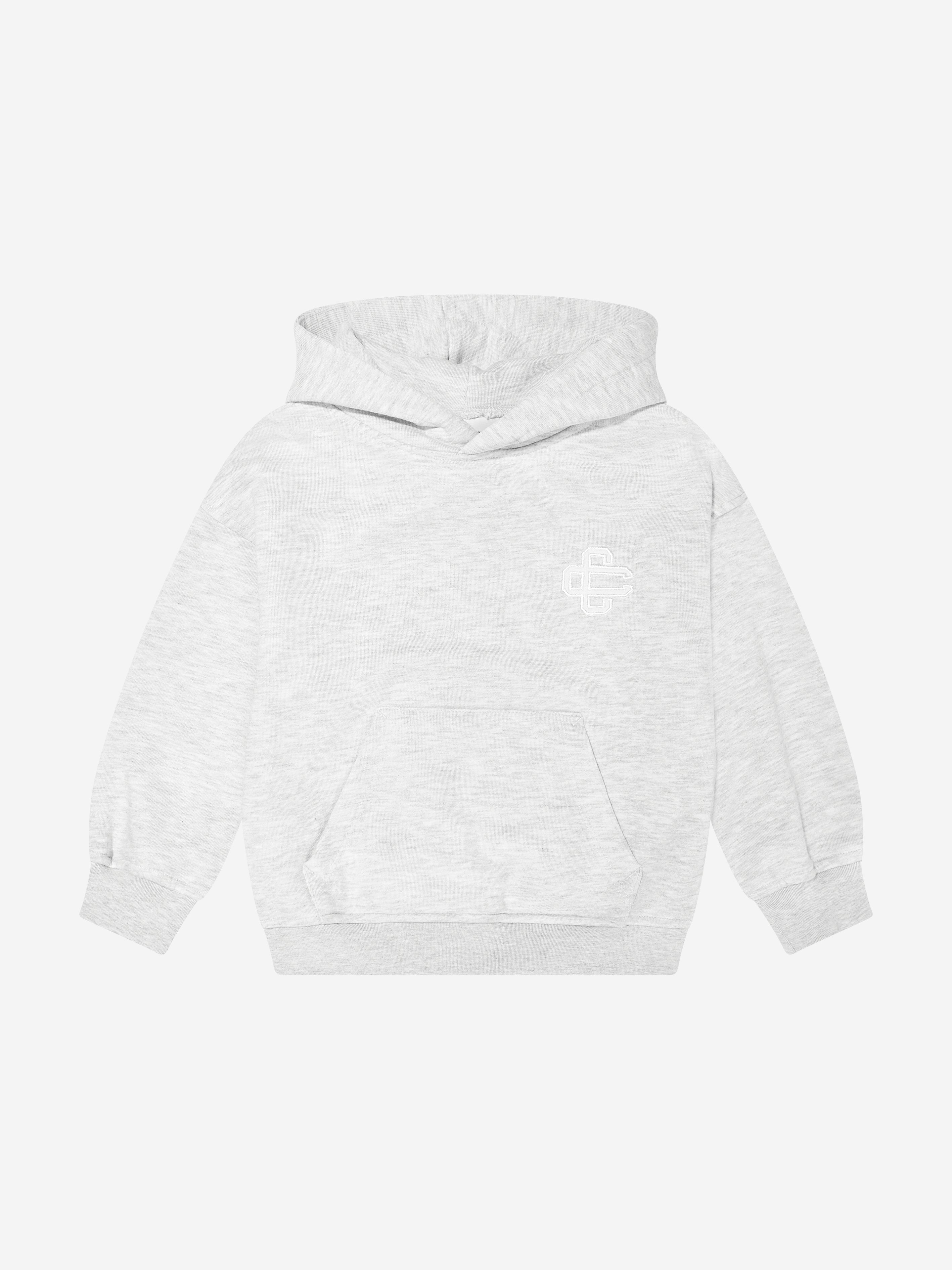 The Couture Club Kids Emblem Applique Hoodie in Grey