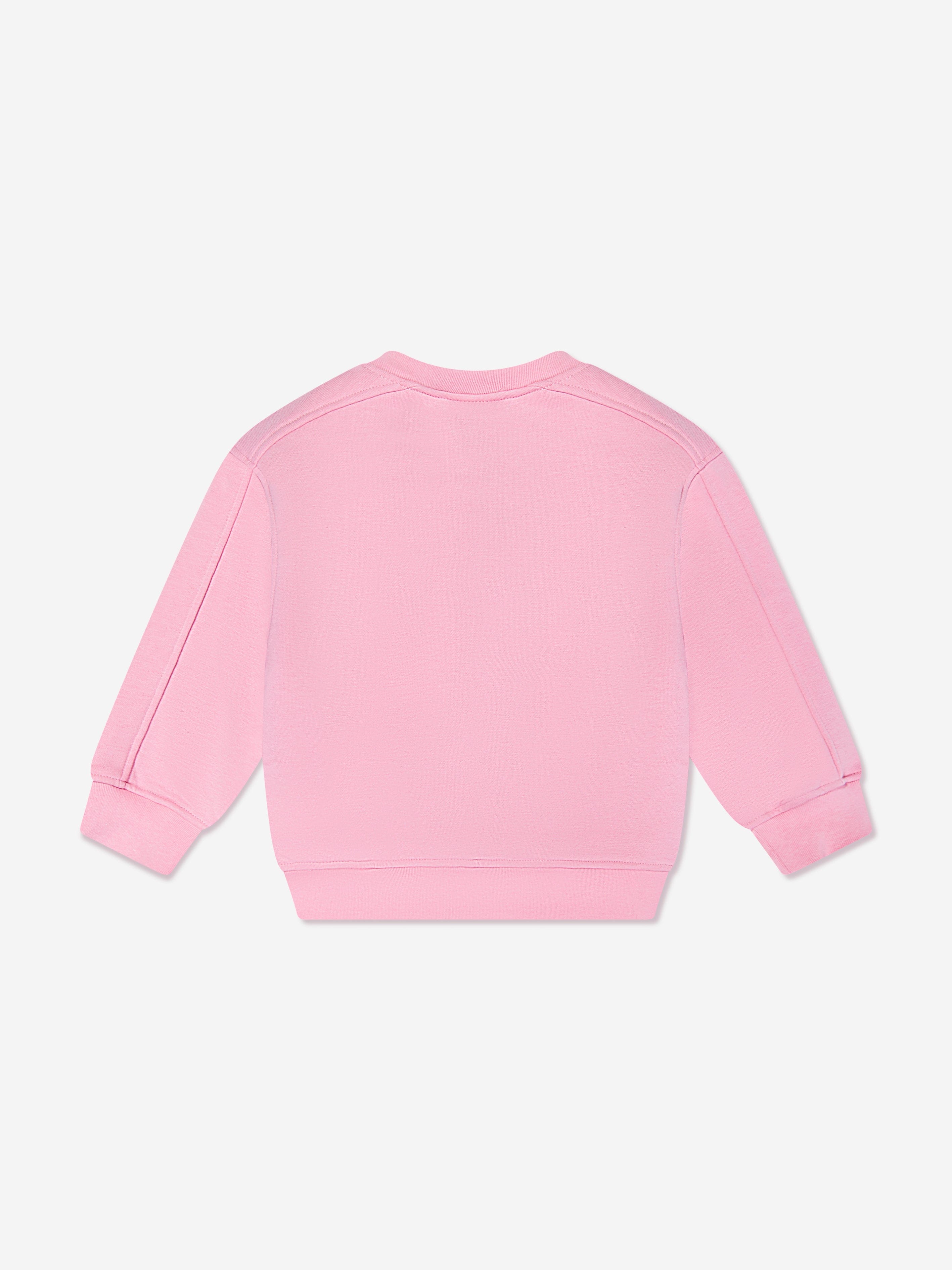 The Couture Club Kids Embossed Emblem Sweatshirt in Pink