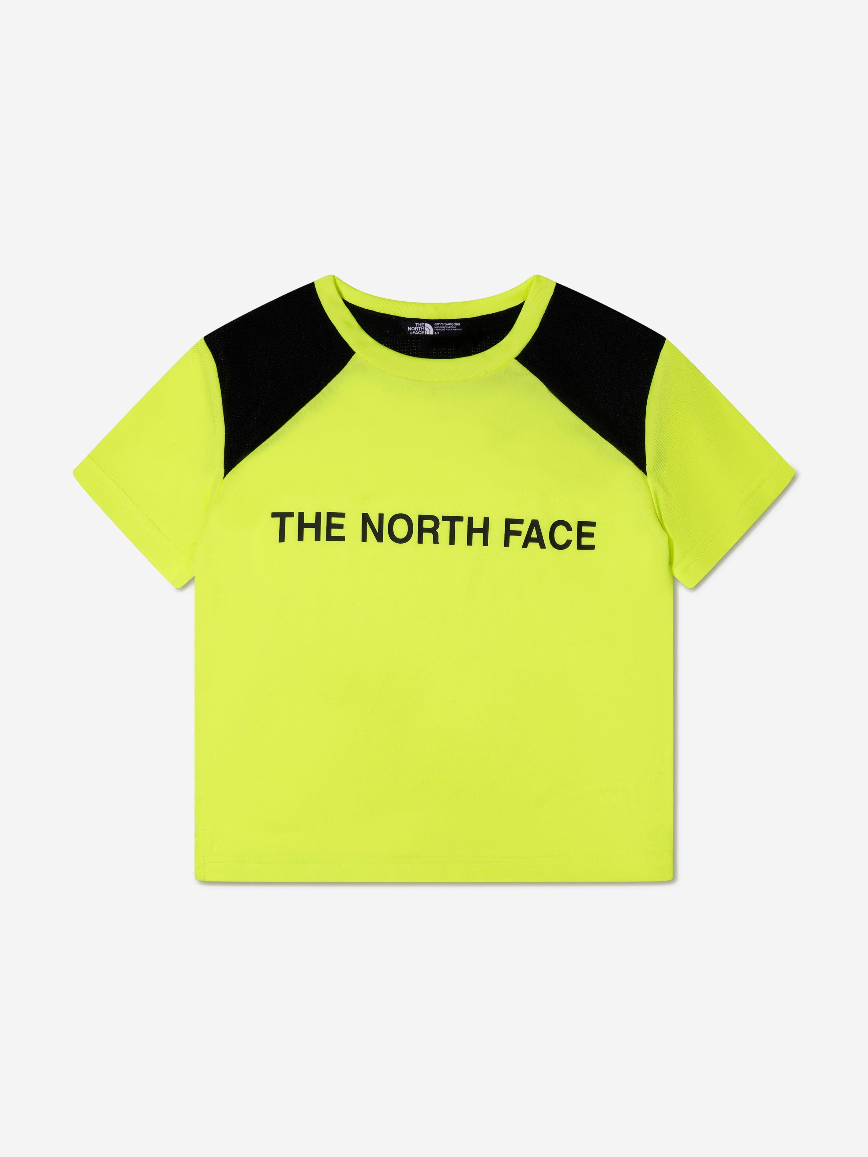 The North Face Boys Never Stop T-Shirt in Yellow