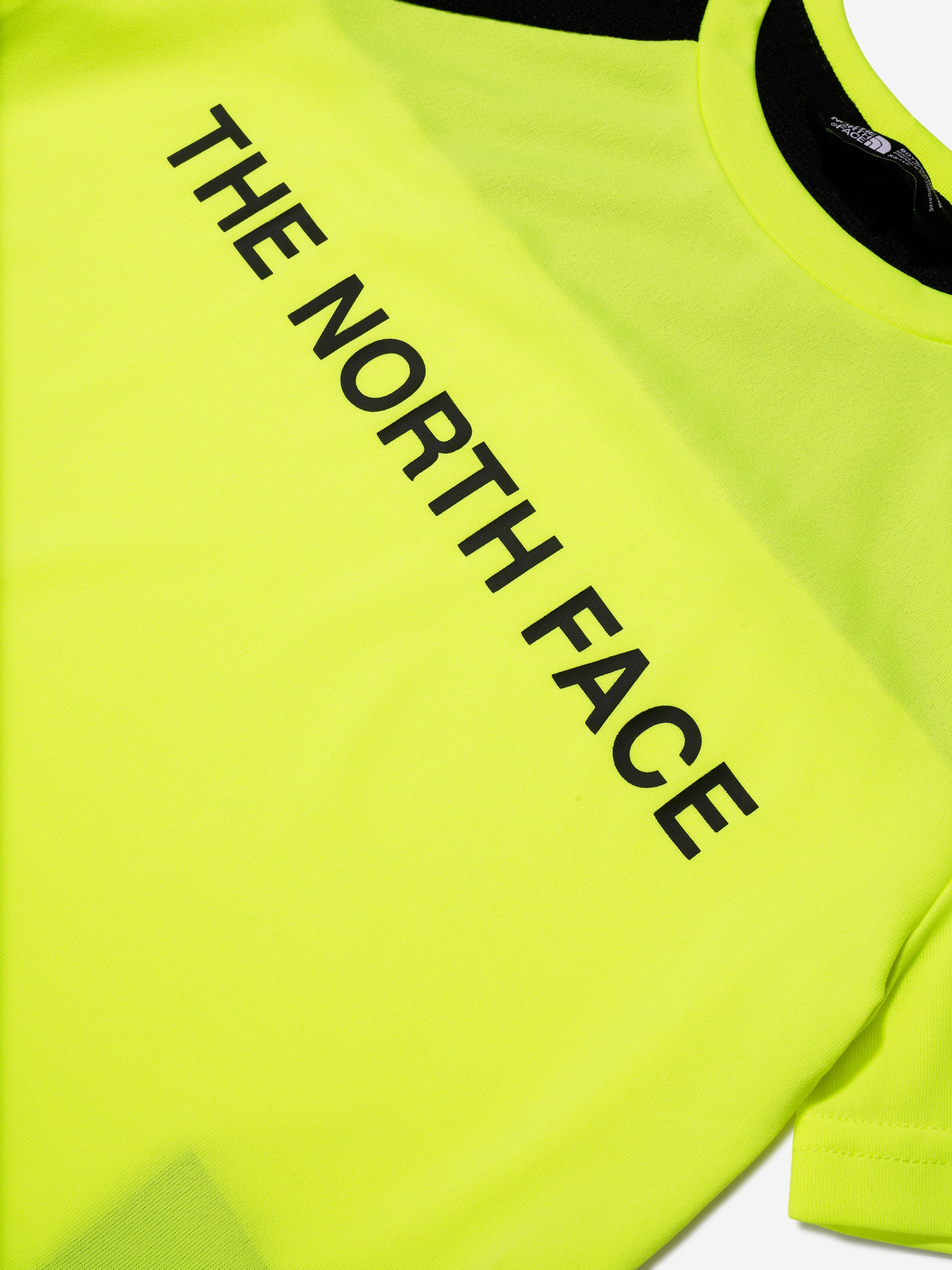 The North Face Boys Never Stop T-Shirt in Yellow