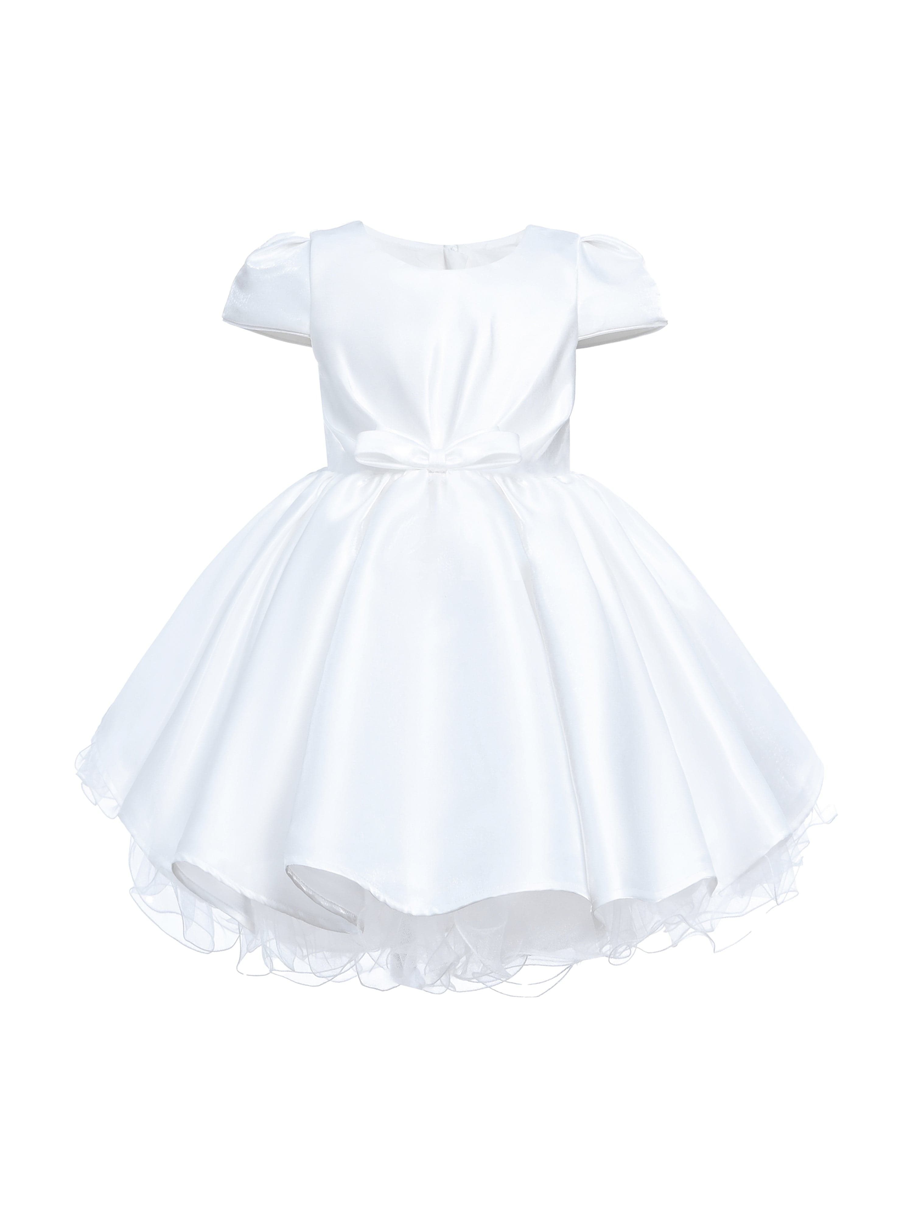 White Bow Short Solera Dress