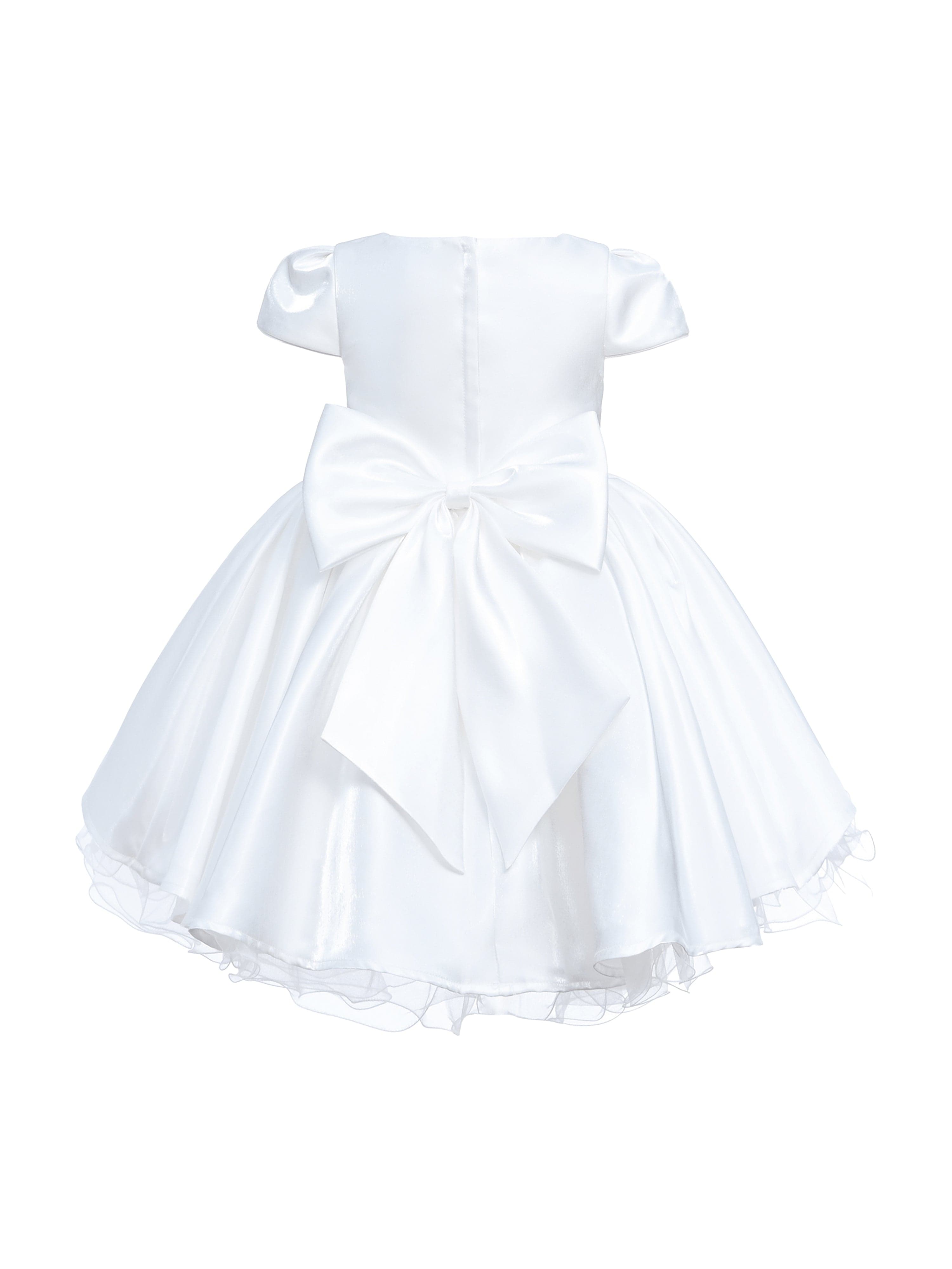 White Bow Short Solera Dress