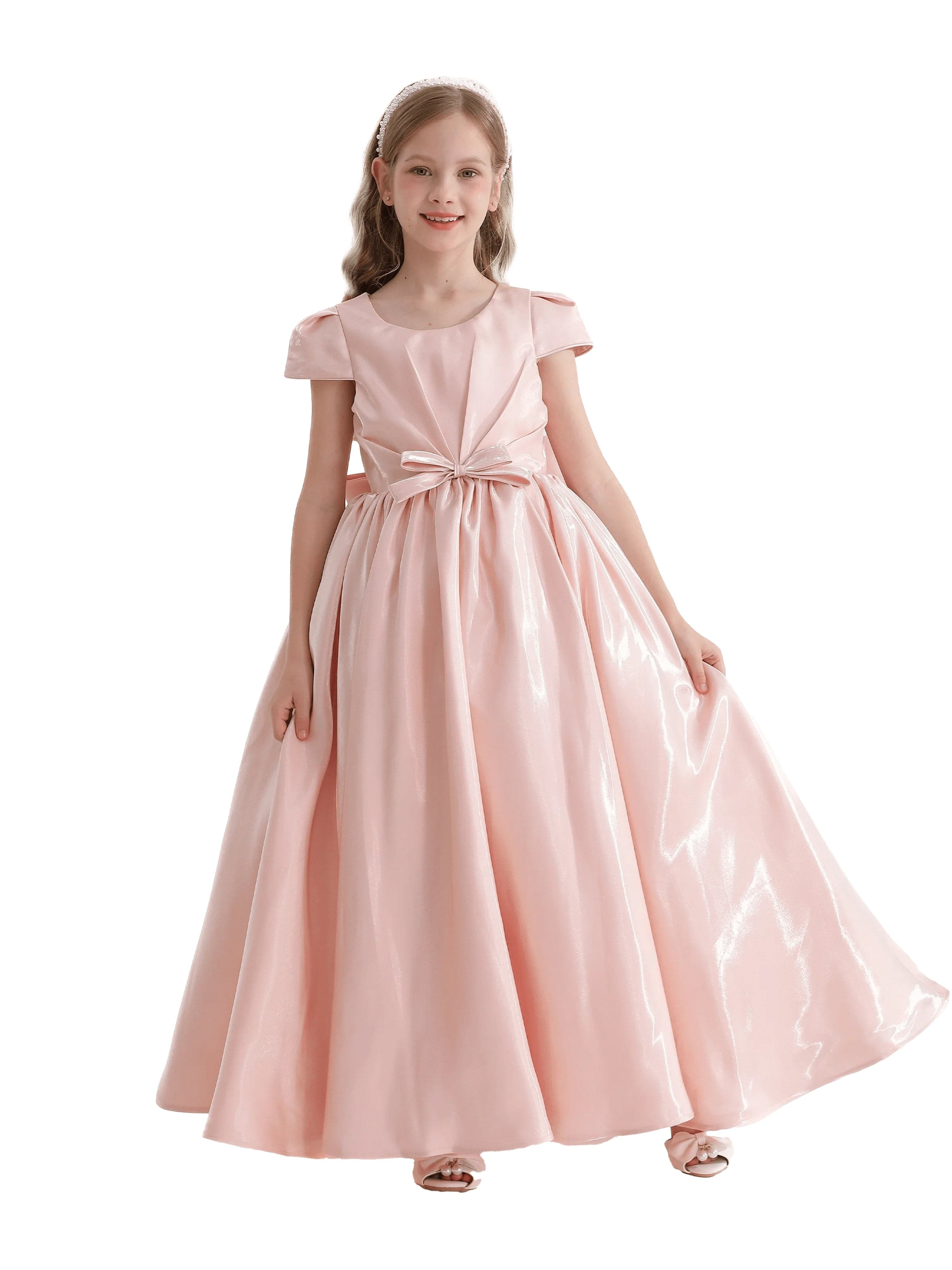 Pink Bow Long Brea Dress