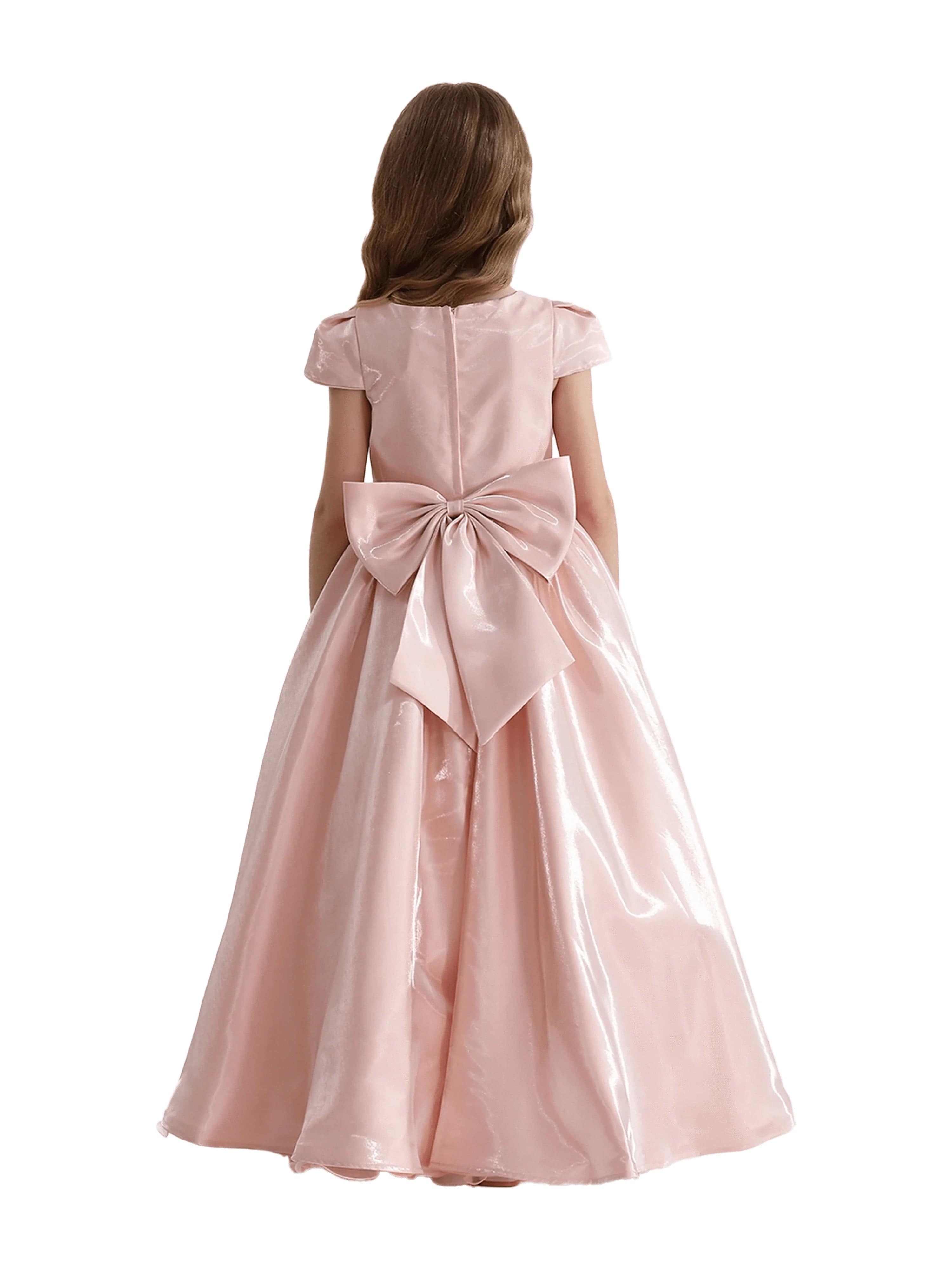 Pink Bow Long Brea Dress