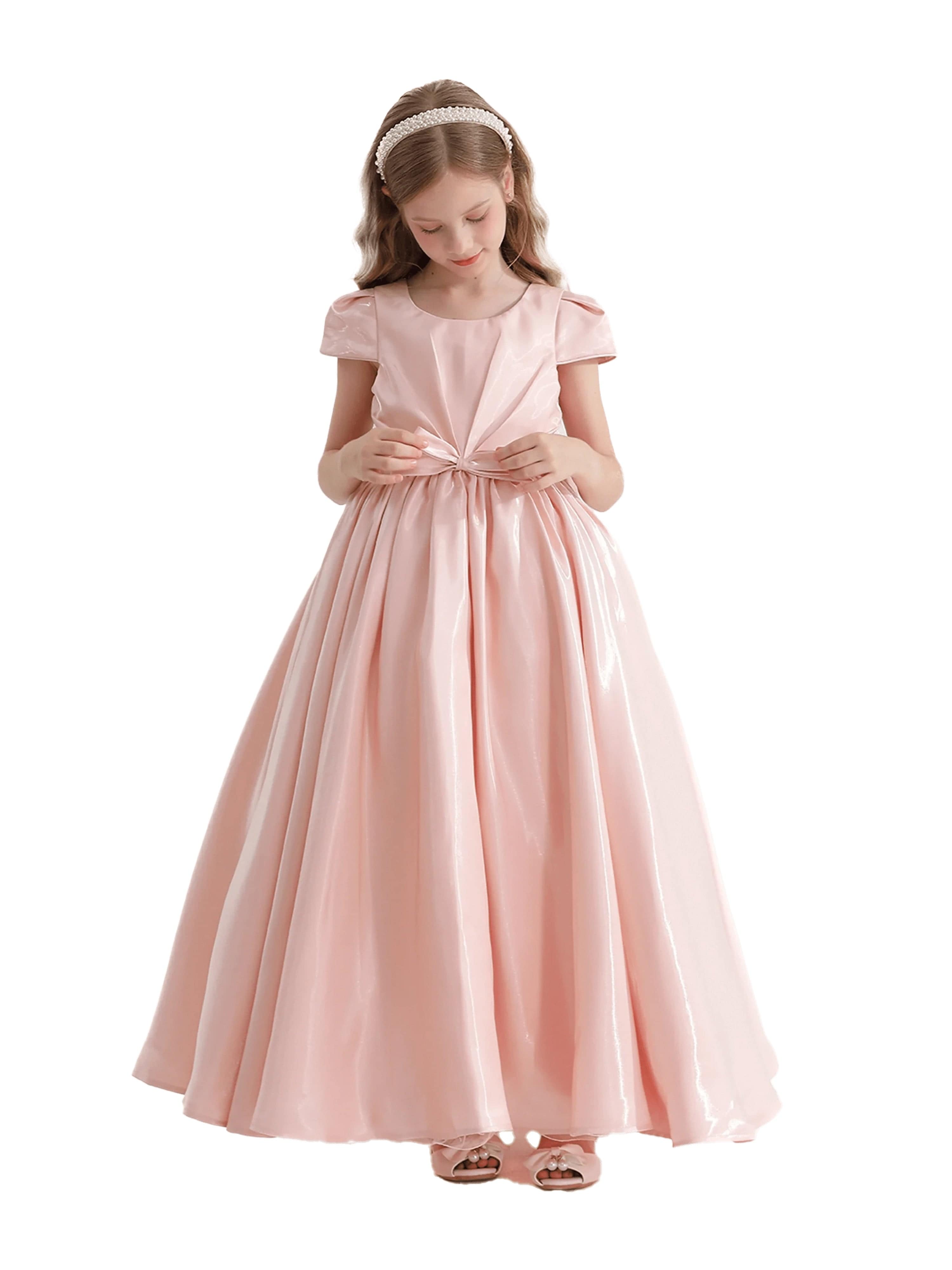 Pink Bow Long Brea Dress