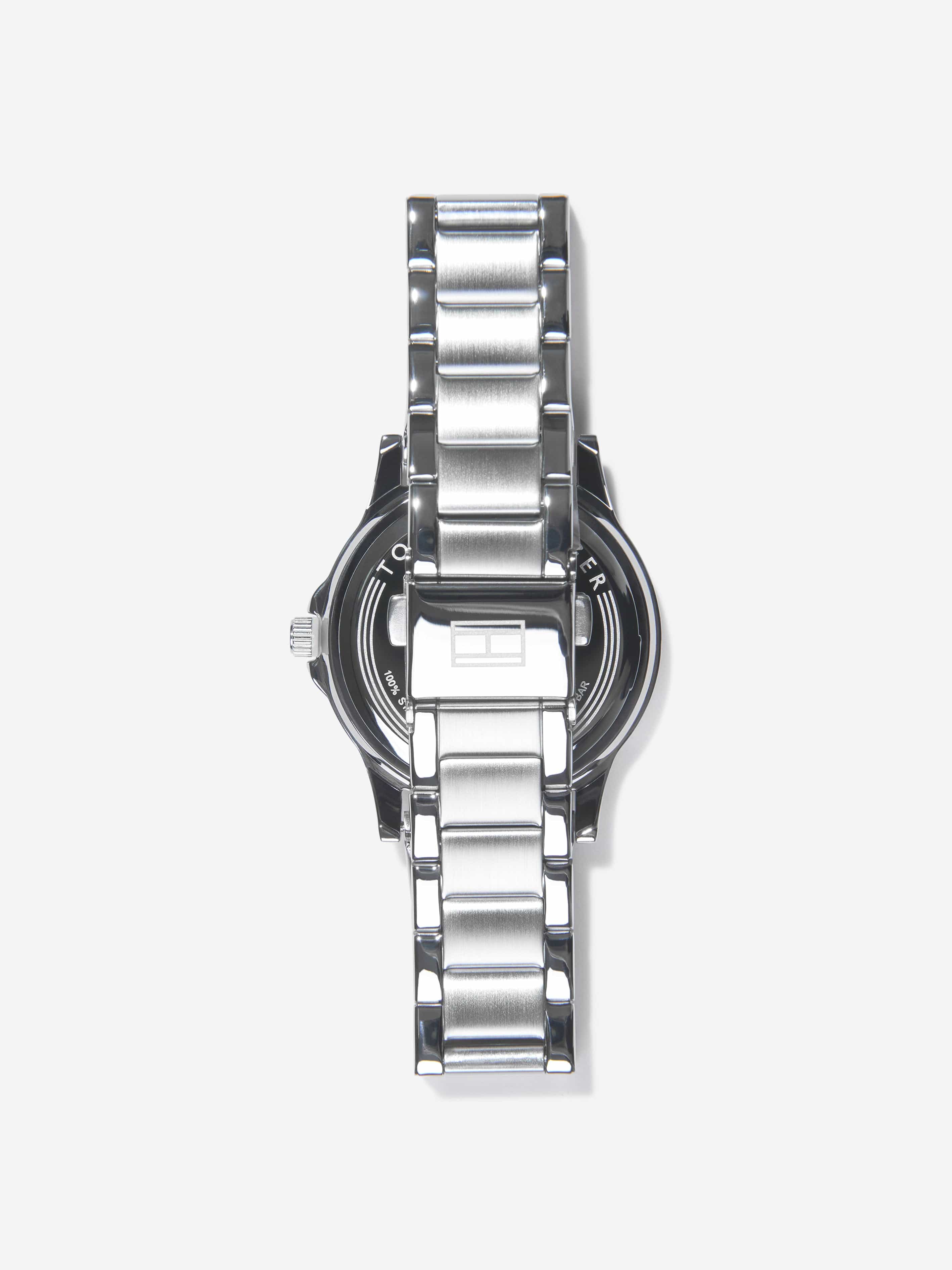 Tommy Hilfiger Boys Metal Strap Watch in Silver (34mm)