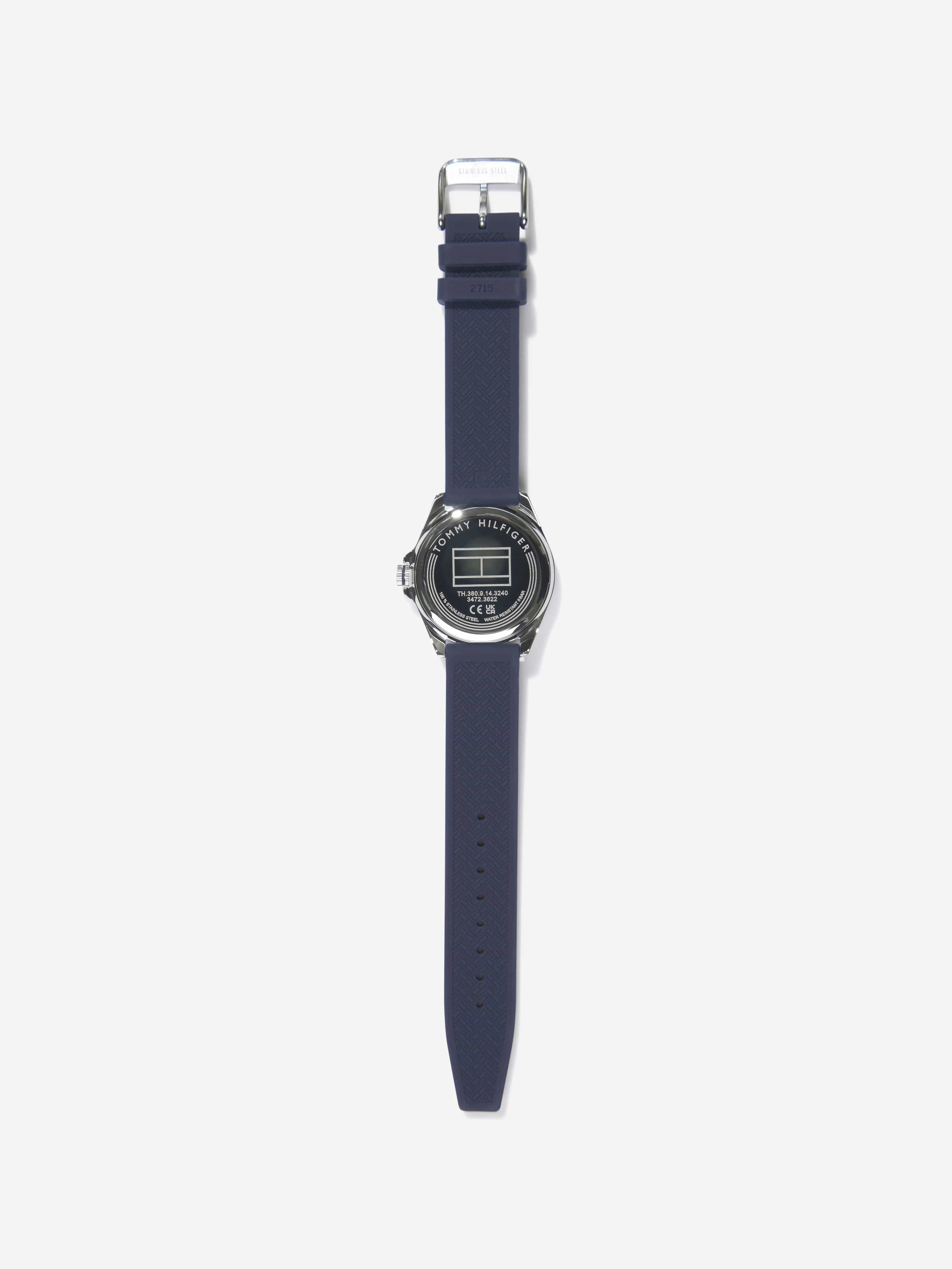 Tommy Hilfiger Boys Logo Strap Watch in Navy (34mm)