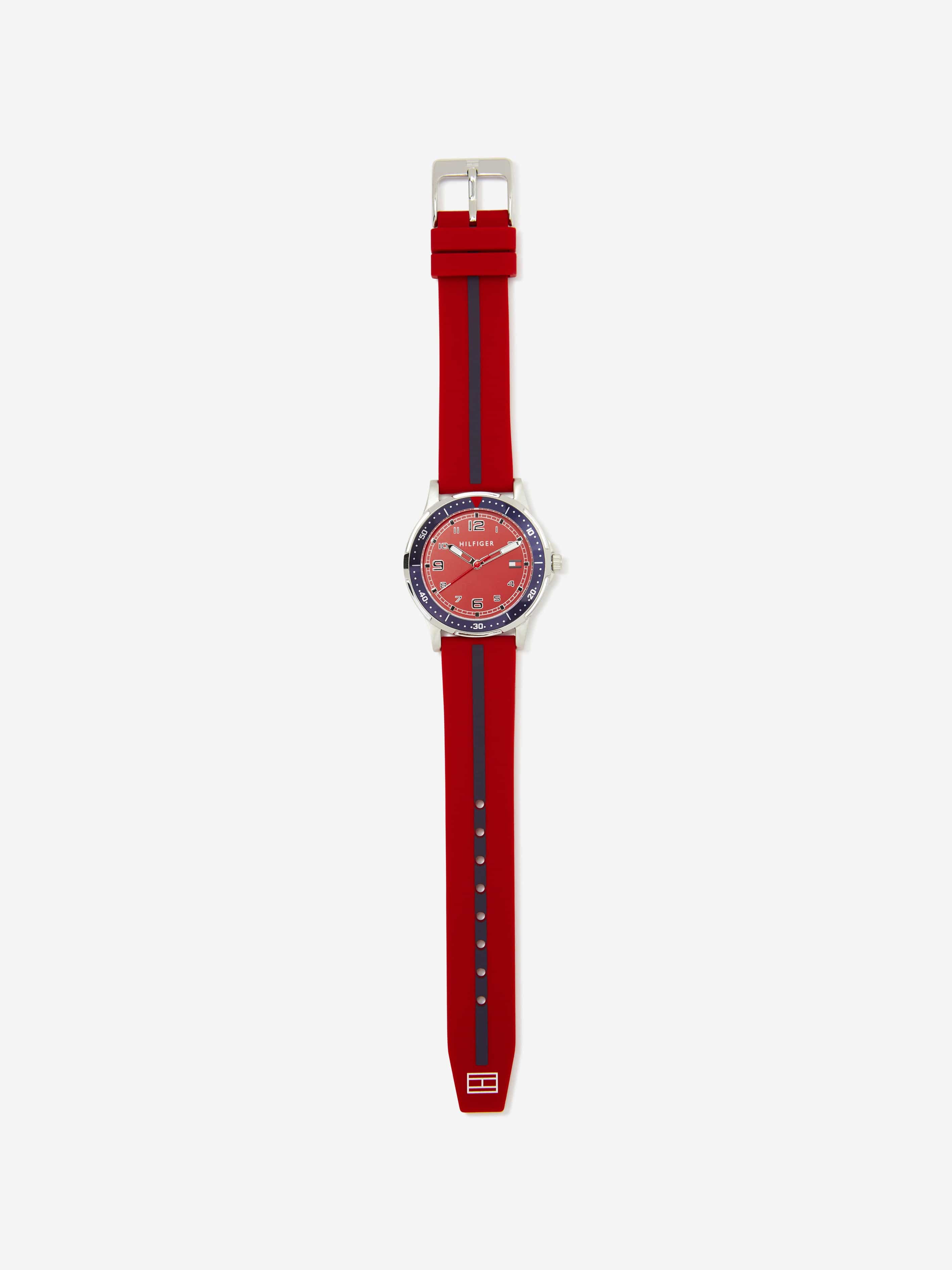 Tommy Hilfiger Boys Logo Strap watch in Red (34mm)