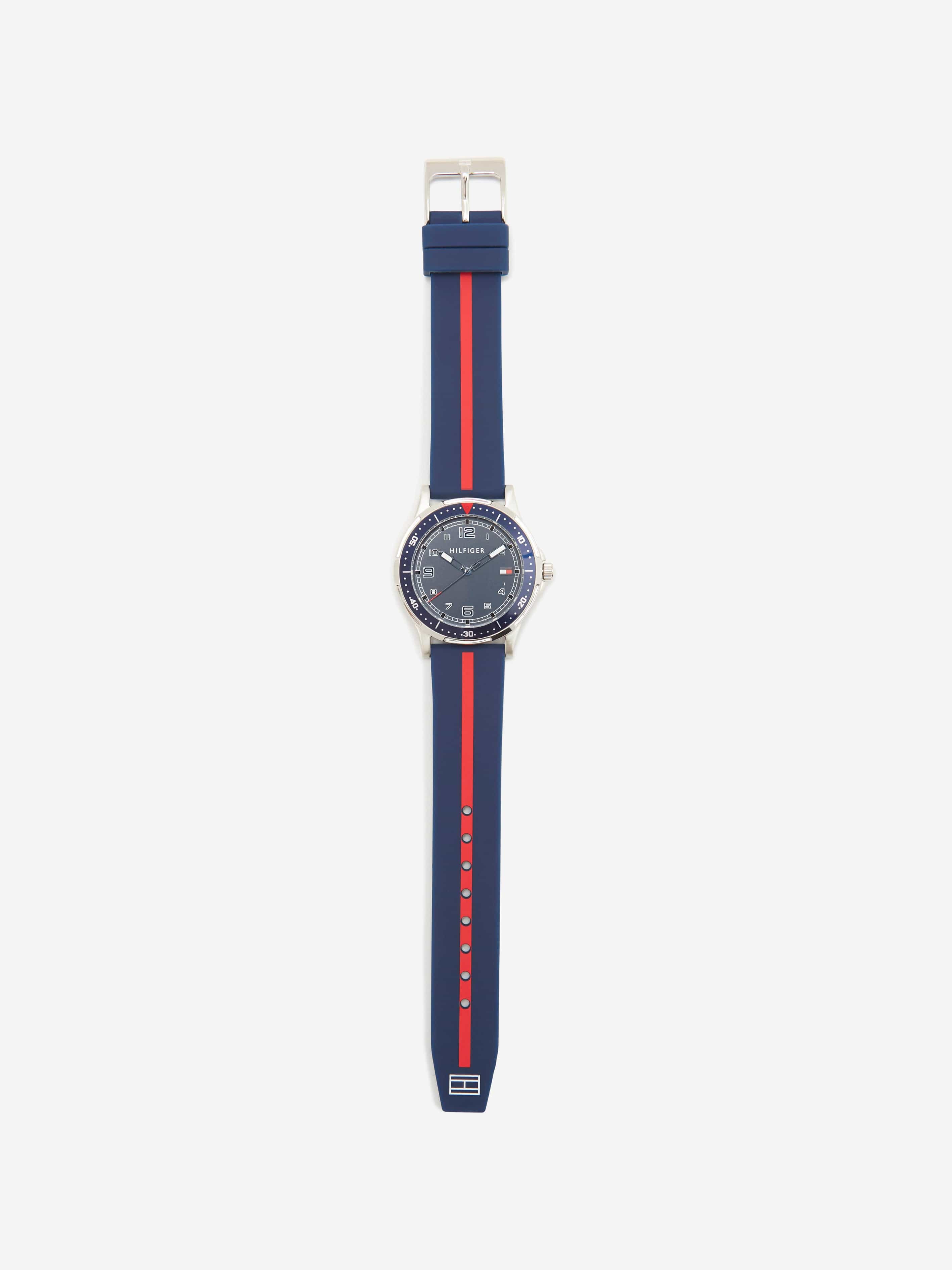 Tommy Hilfiger Boys Logo Strap Watch in Navy (34mm)