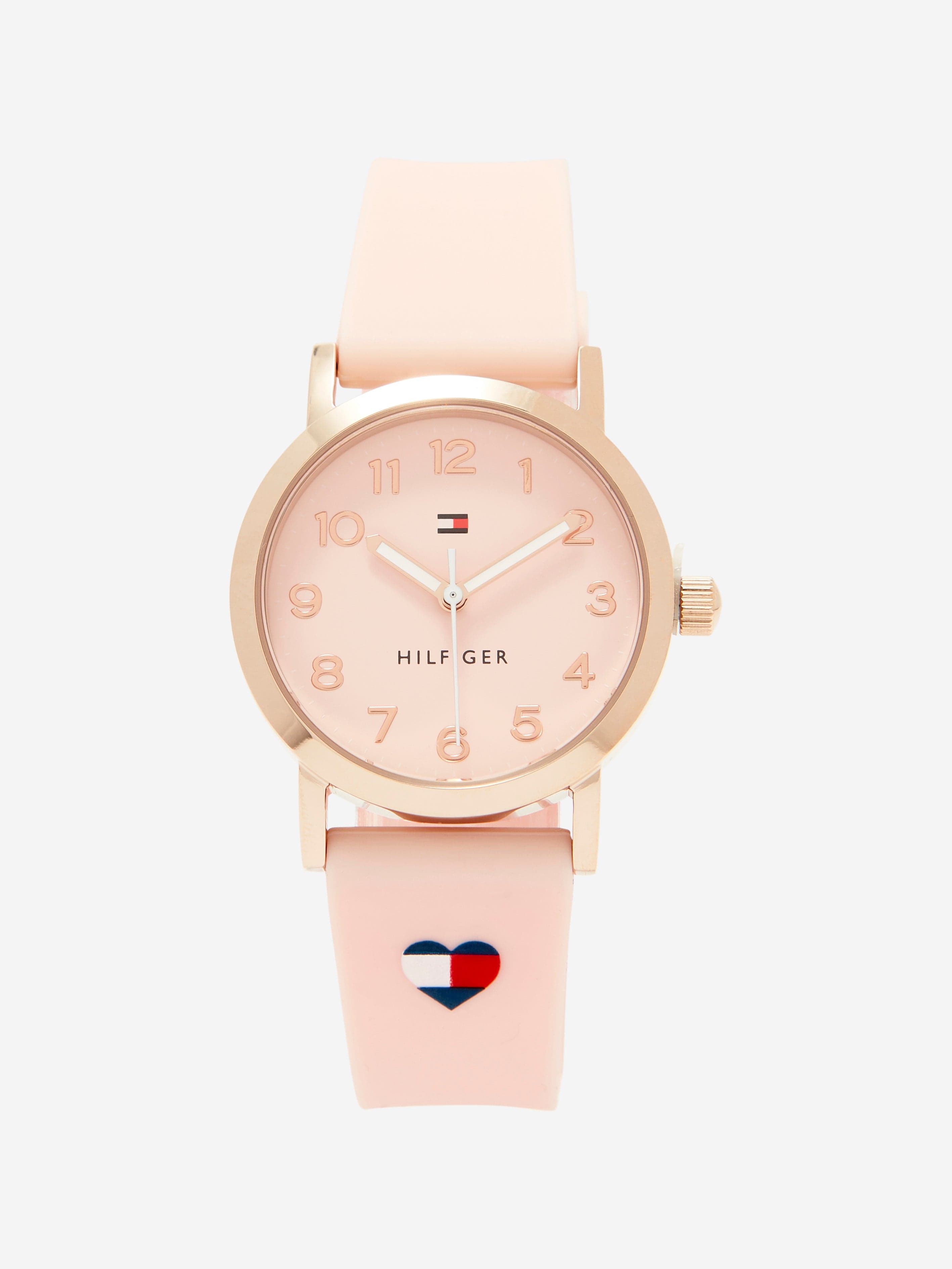 Tommy Hilfiger Girls Heart Logo Strap in Pink (29.5mm)