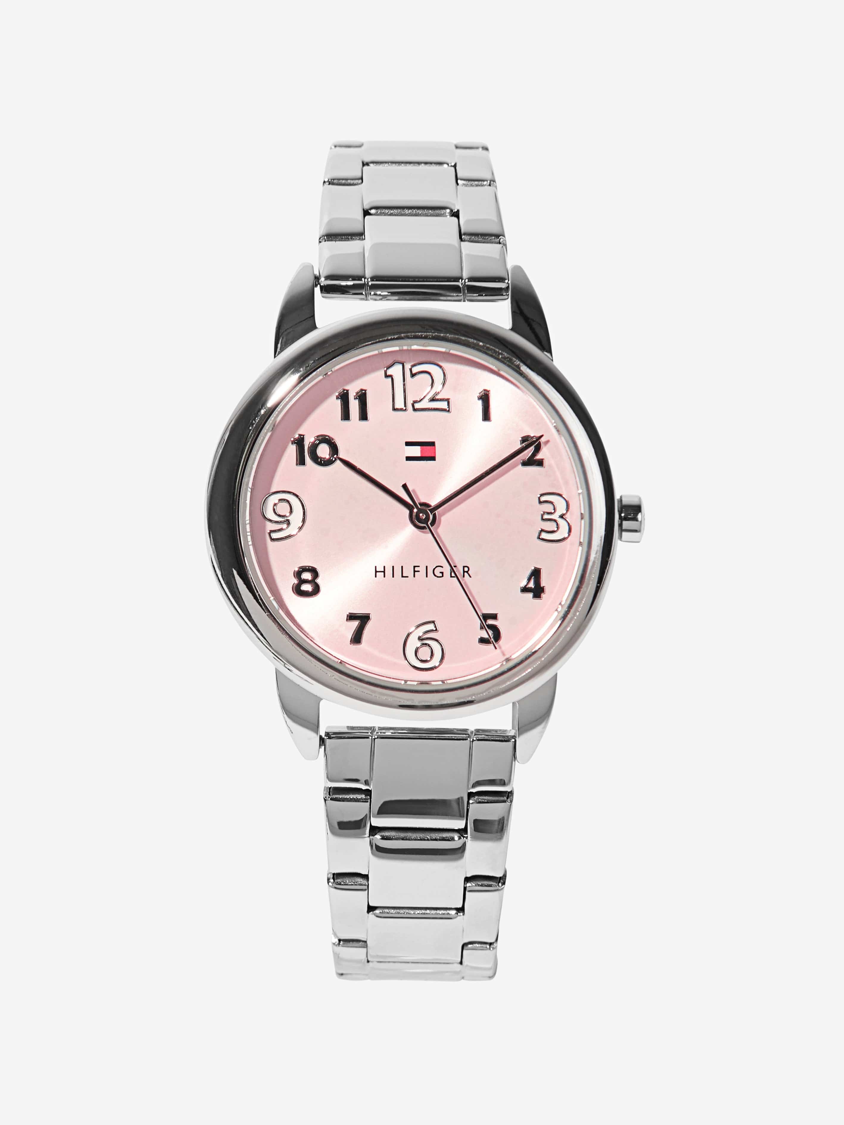 Tommy Hilfiger Girls Metal Strap Watch in Silver (34mm)