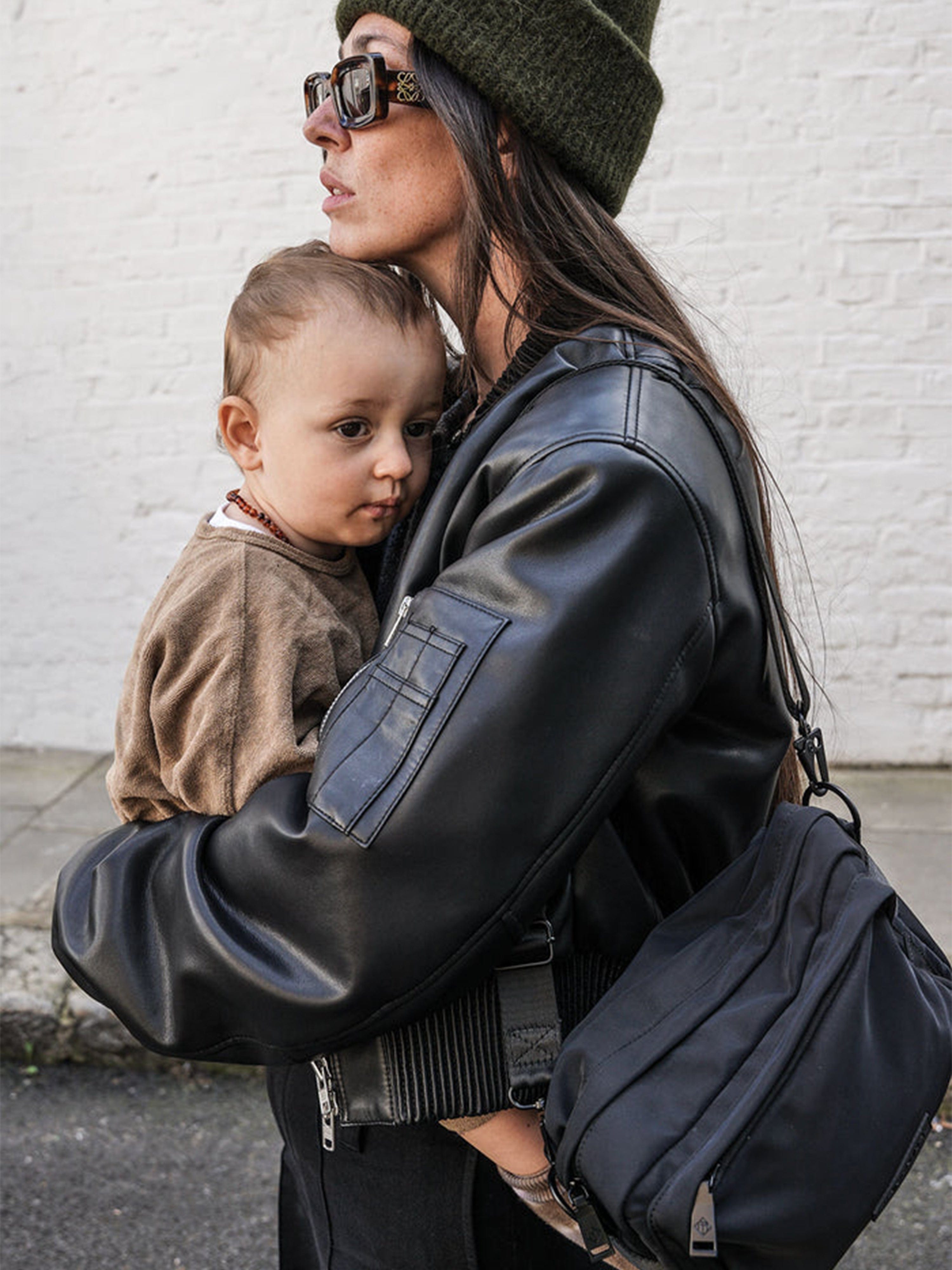Tiba + Marl Baby Hiro Changing Bag in Black (25cm)