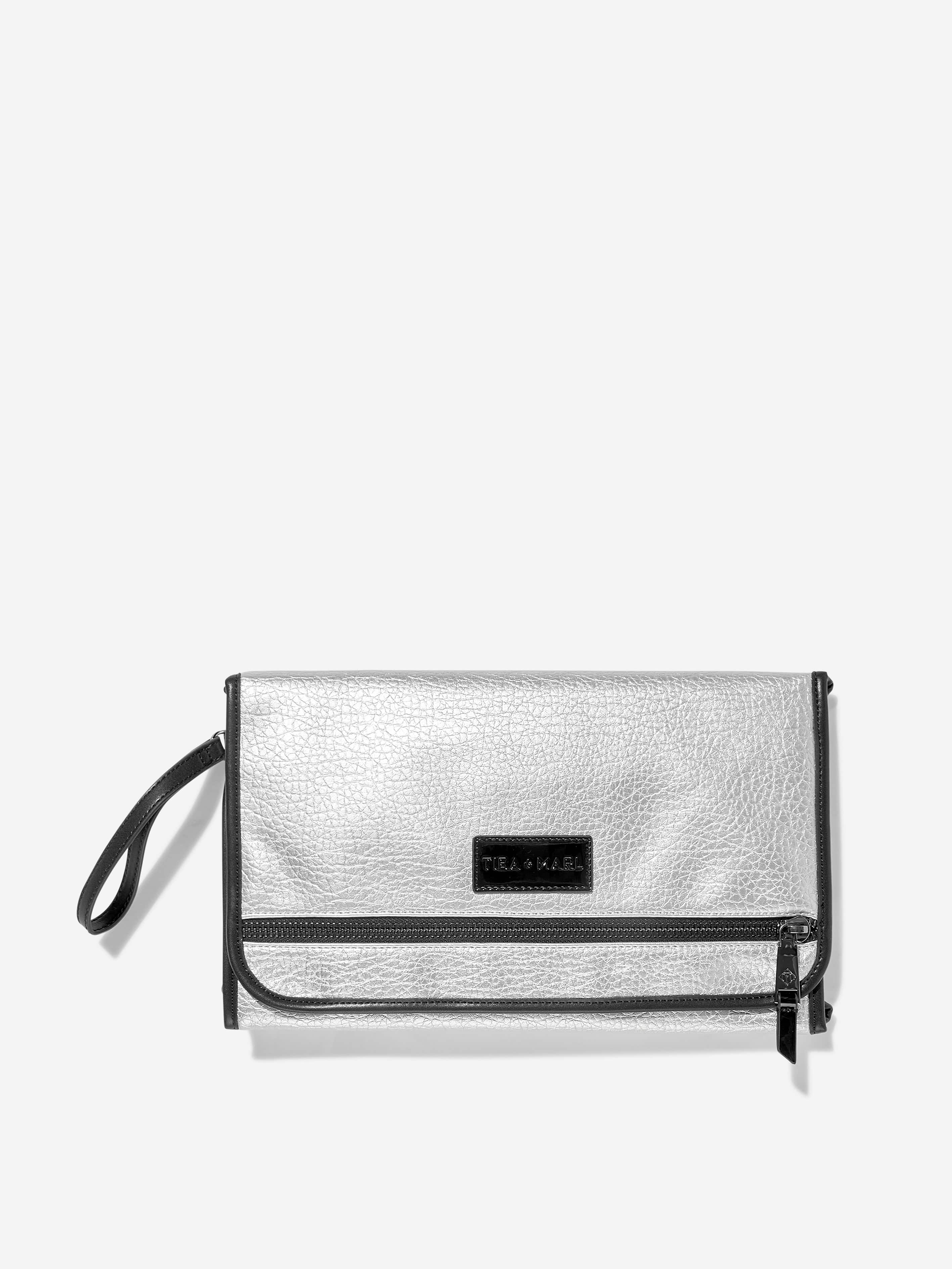 Tiba + Marl Baby Etta Changing Clutch in Silver (33cm)