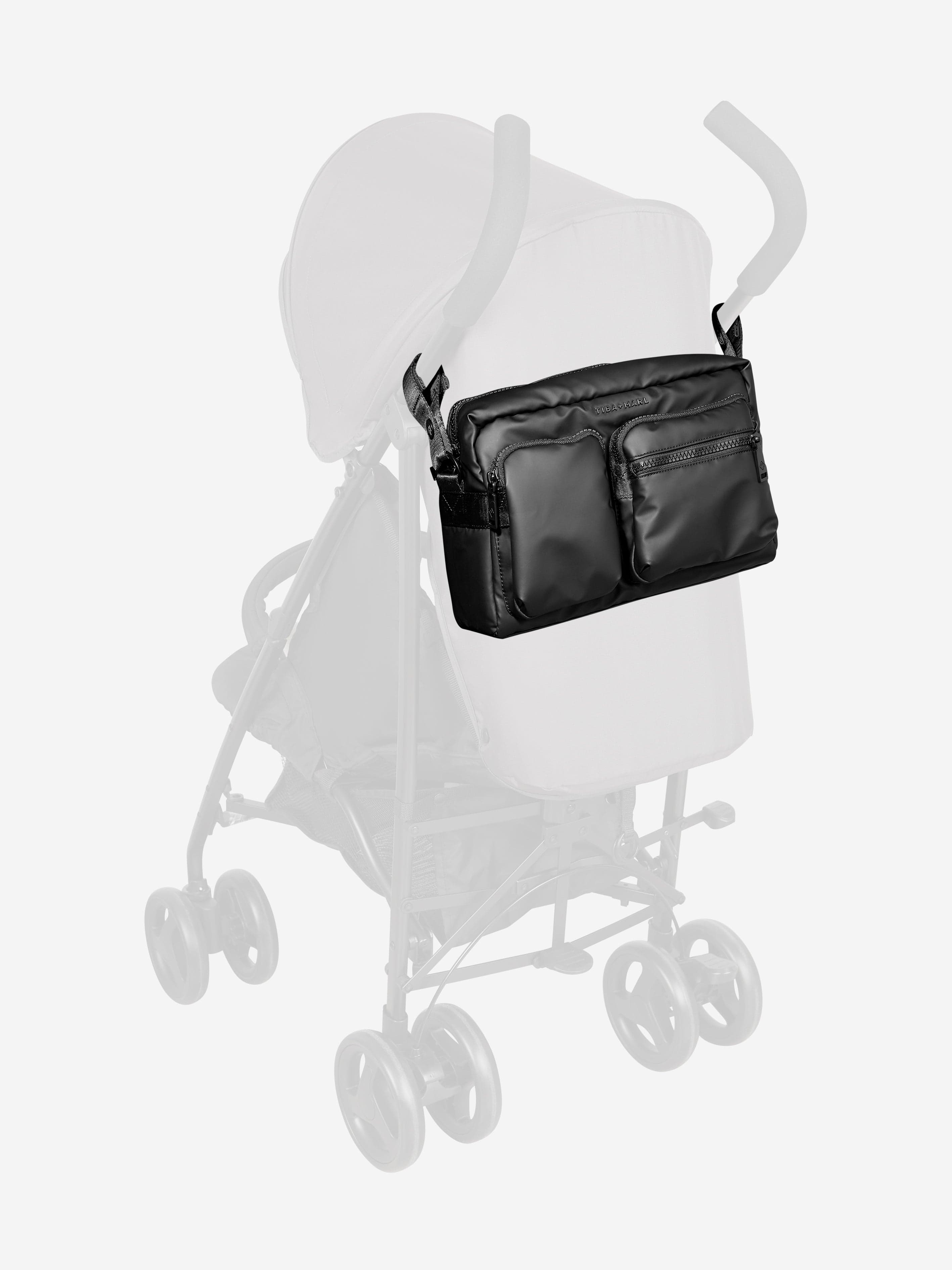 Tiba + Marl Baby Axel Buggy Organiser / Changing Bag in Black (32cm)