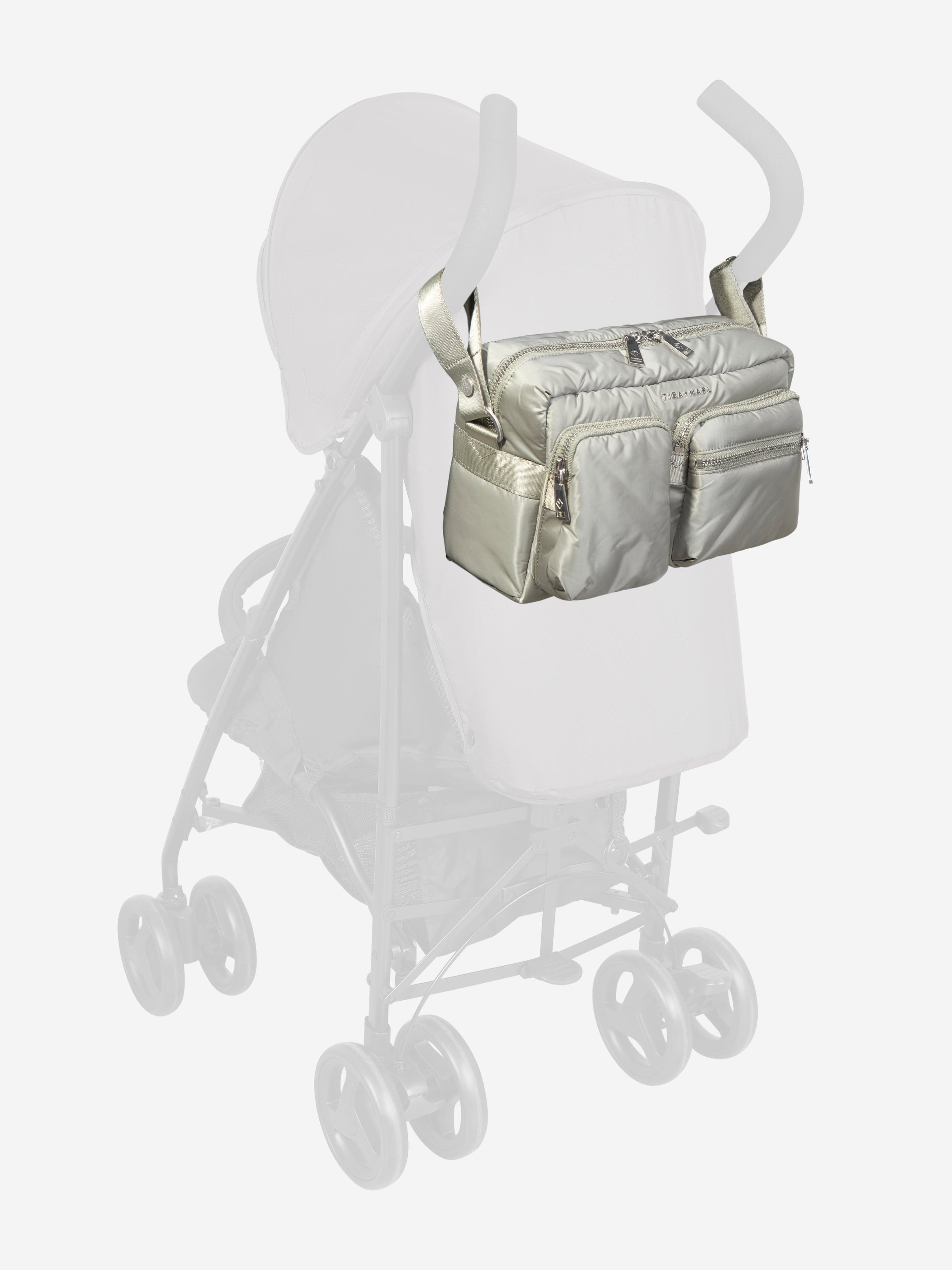 Tiba + Marl Baby Axel Buggy Organiser / Changing Bag in Green (32cm)