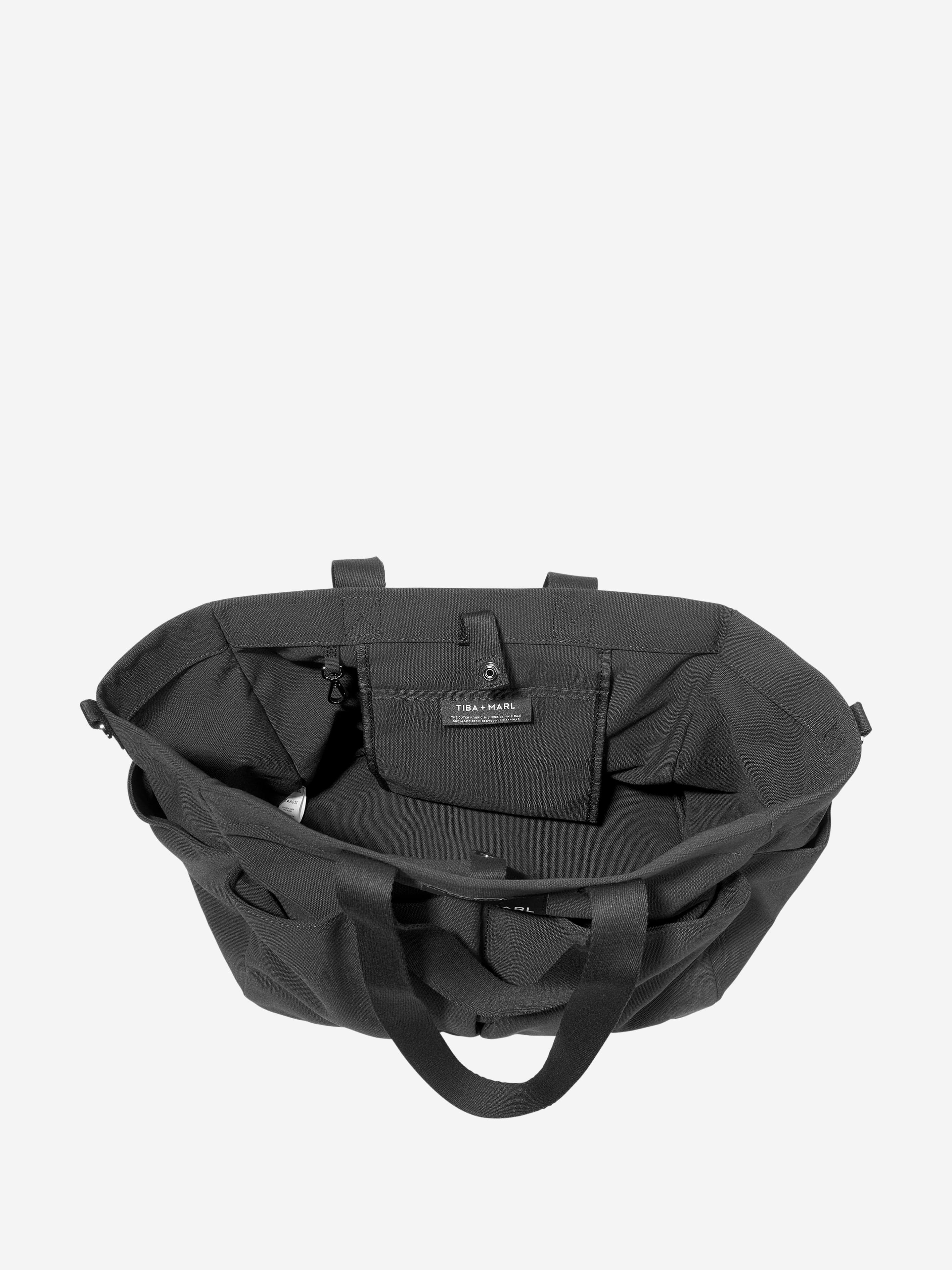 Tiba + Marl Baby The Canvas Tote Bag in Black (30cm)