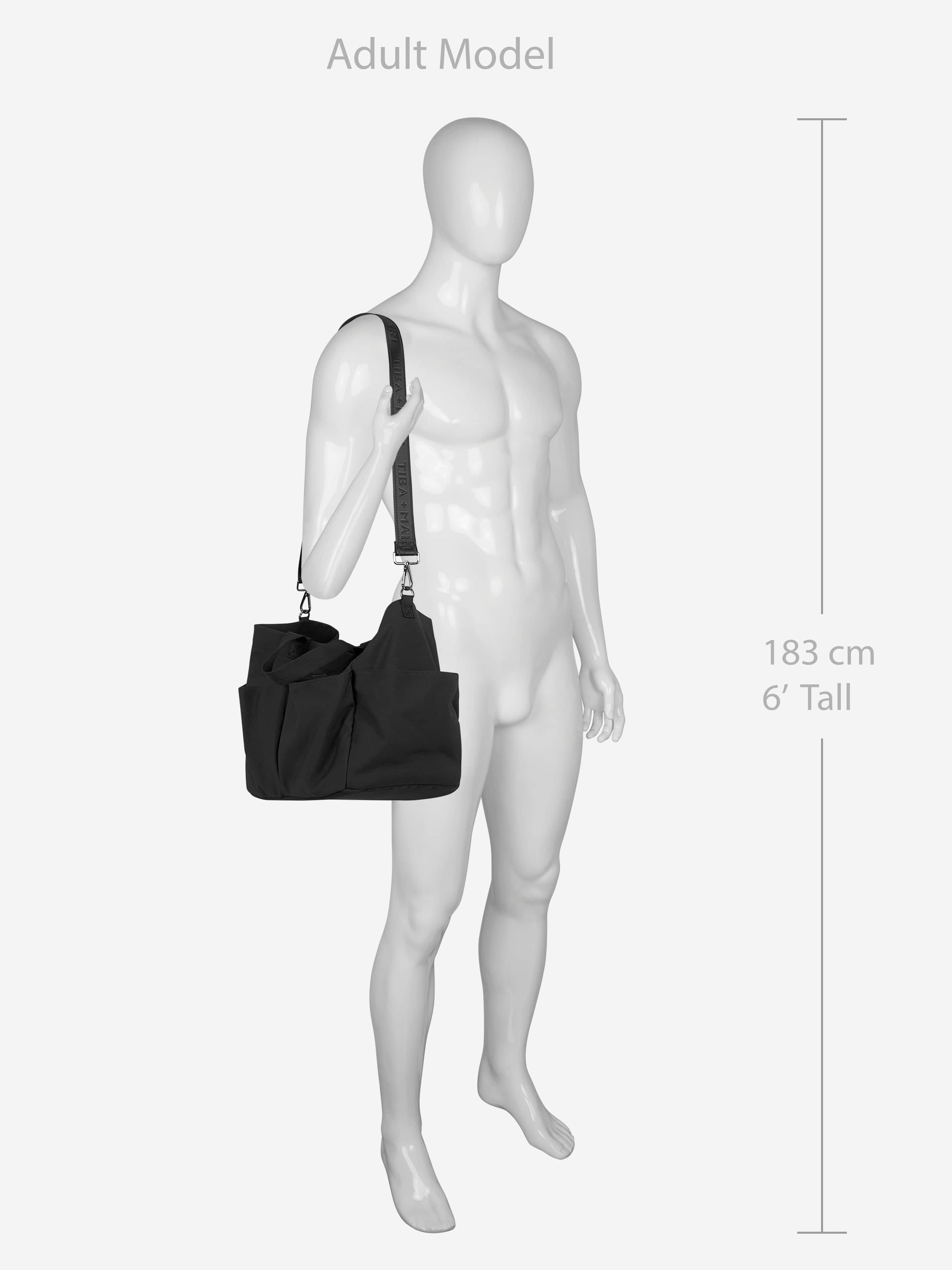 Tiba + Marl Baby The Canvas Tote Bag in Black (30cm)