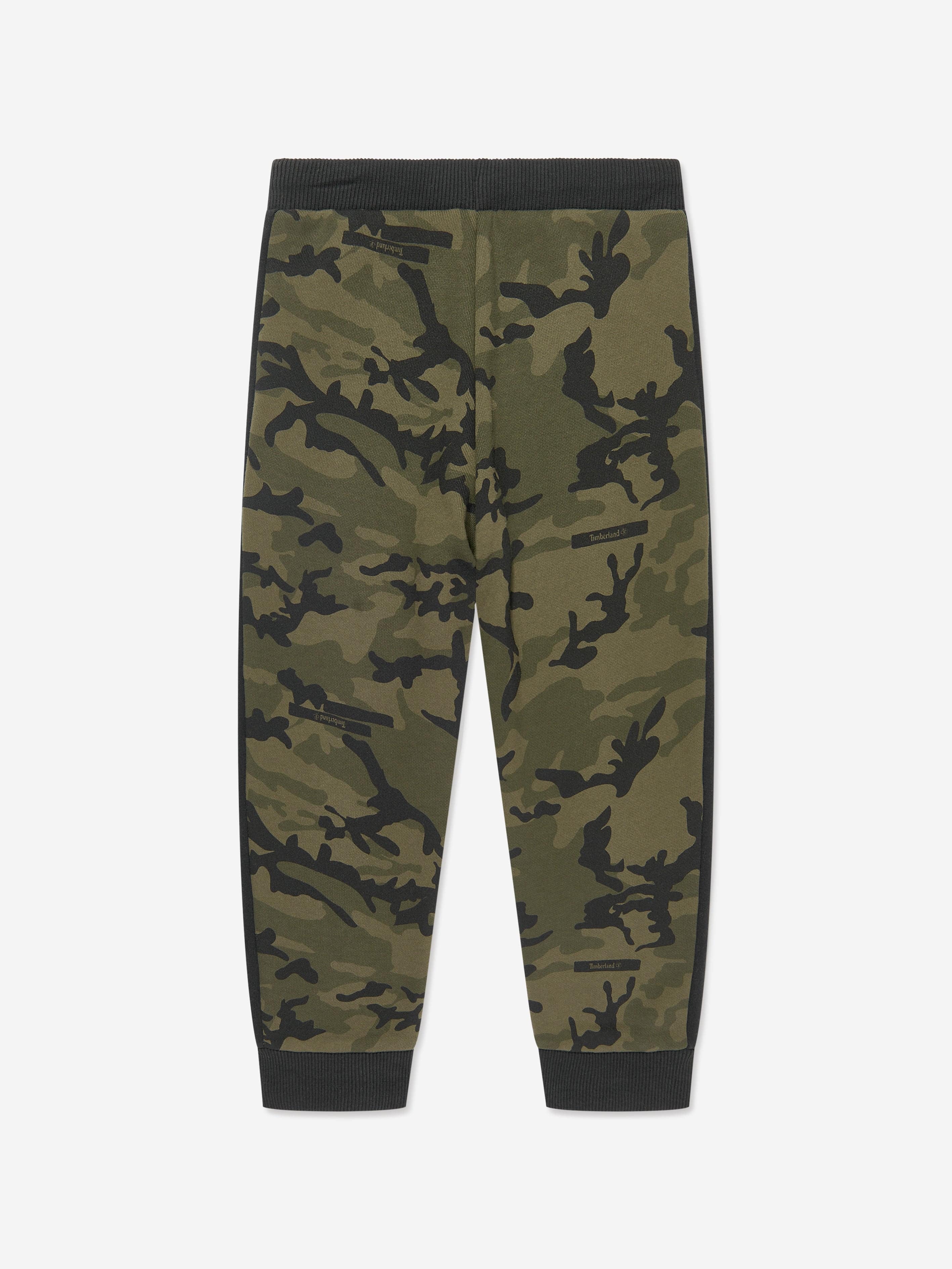 Timberland Boys Camouflage Joggers in Green