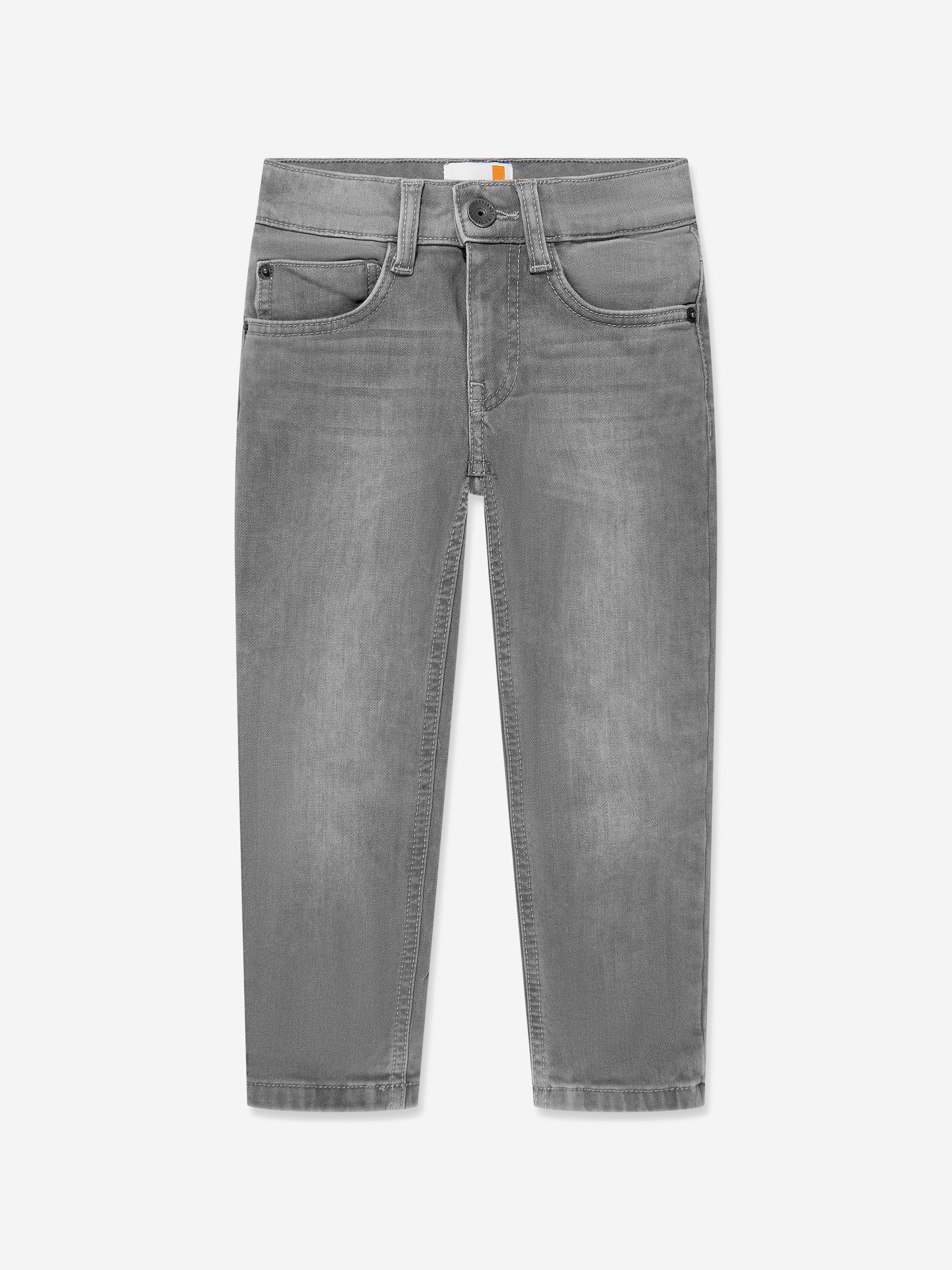 Timberland Boys Slim Fit Jeans in Grey