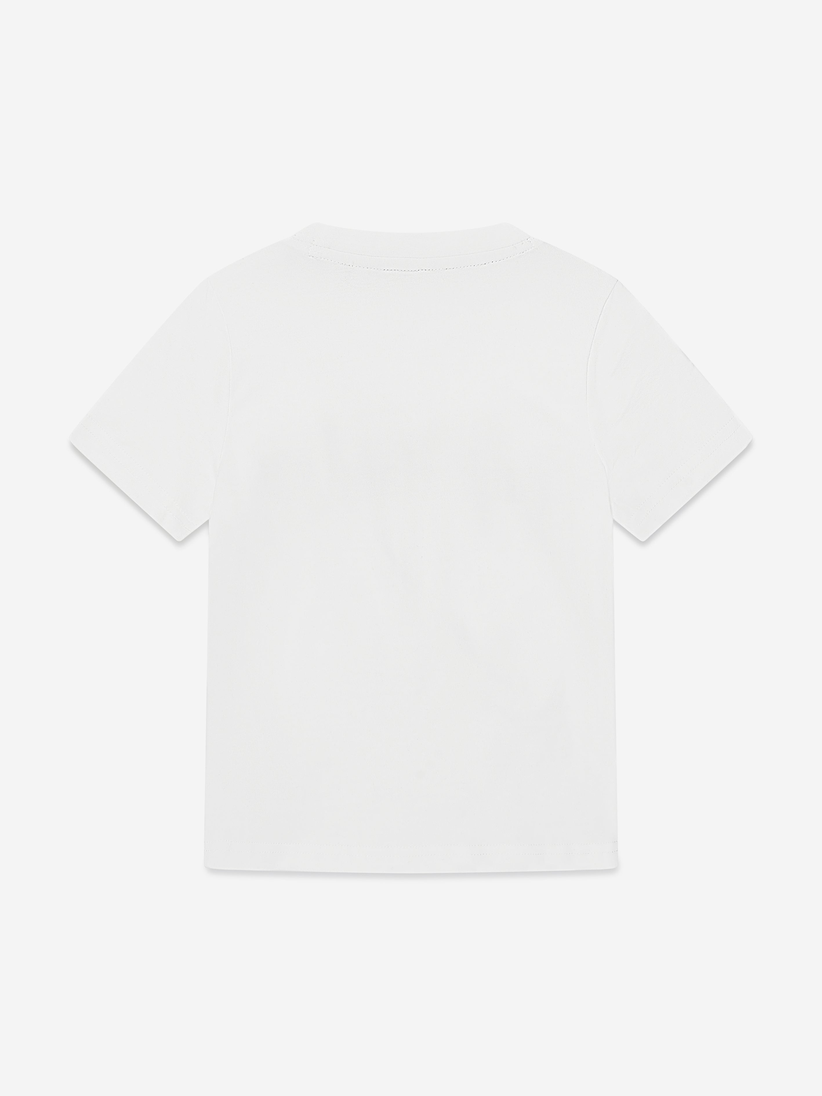 Timberland Boys Logo Print T-Shirt in White