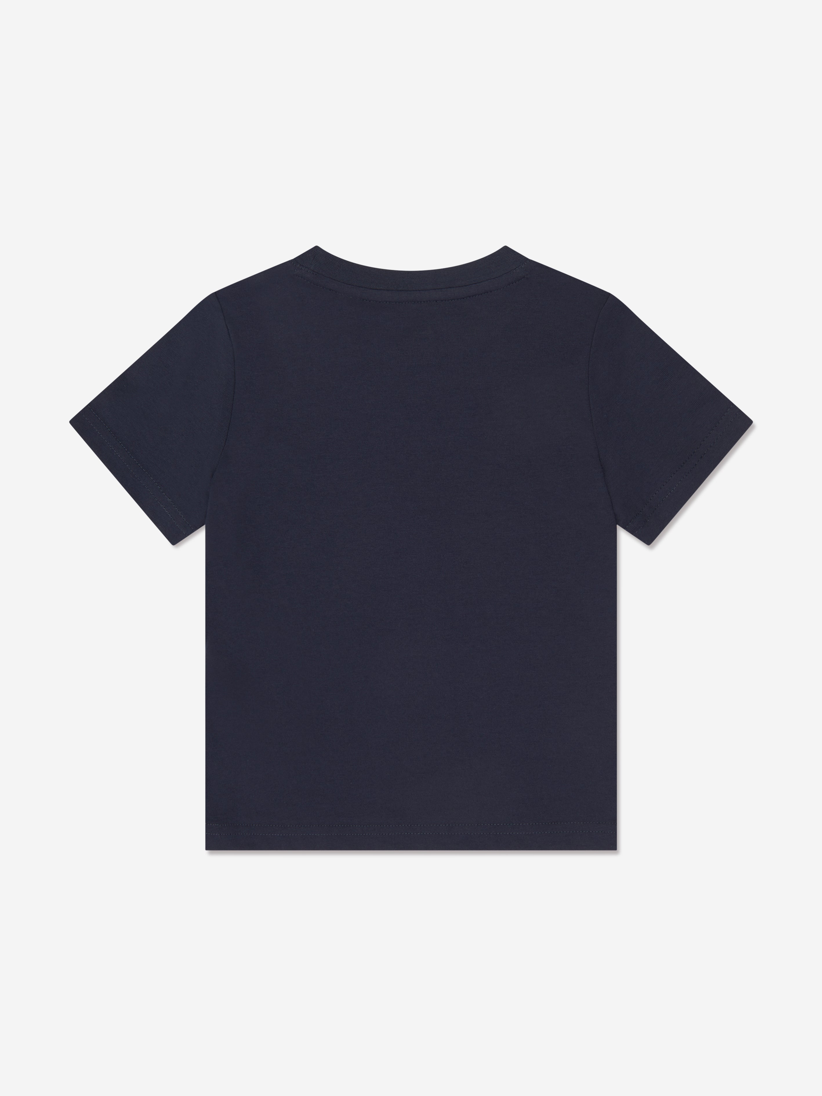 Timberland Boys Logo Print T-Shirt in Navy