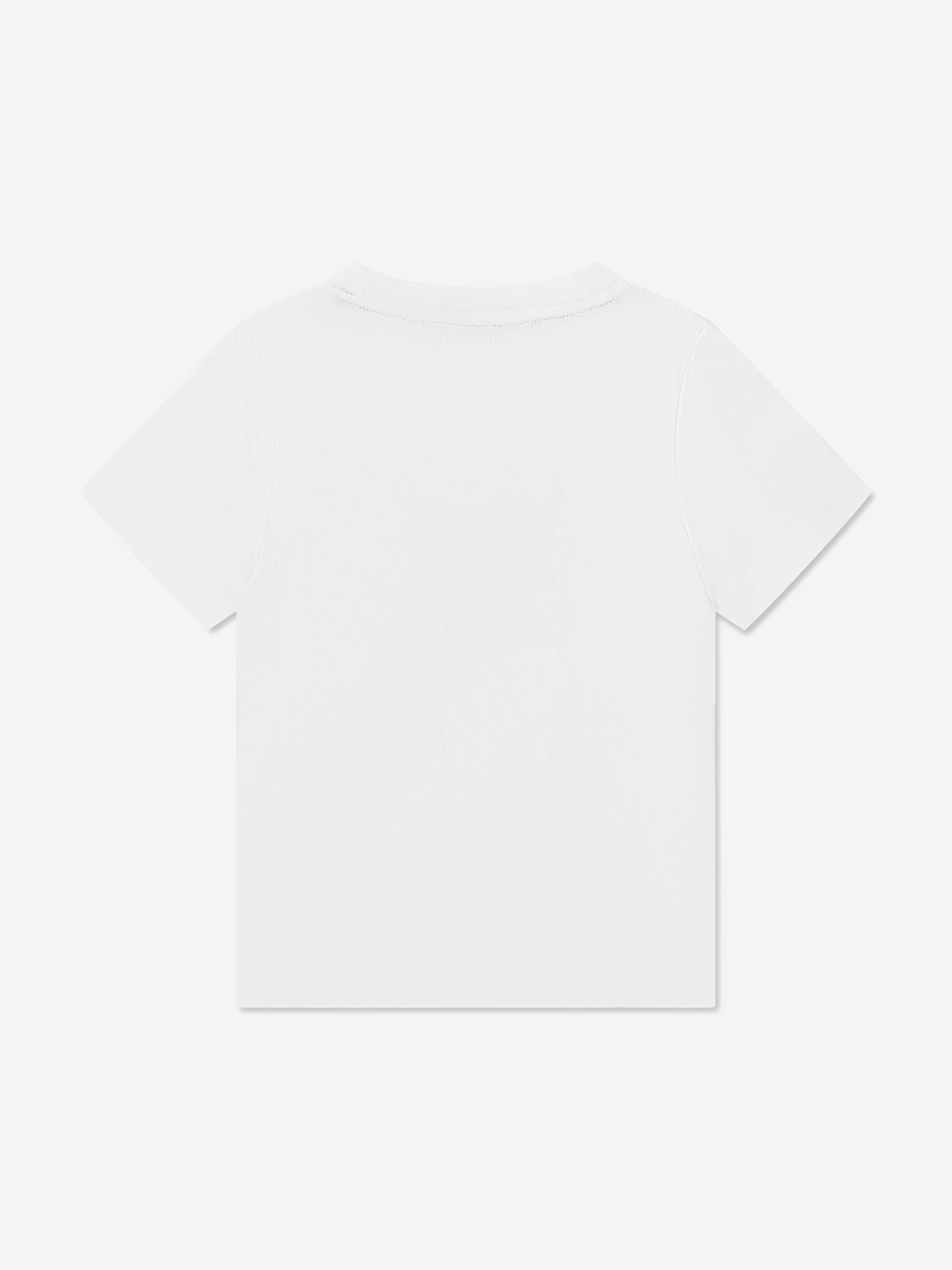 Timberland Boys Logo Print T-Shirt in White