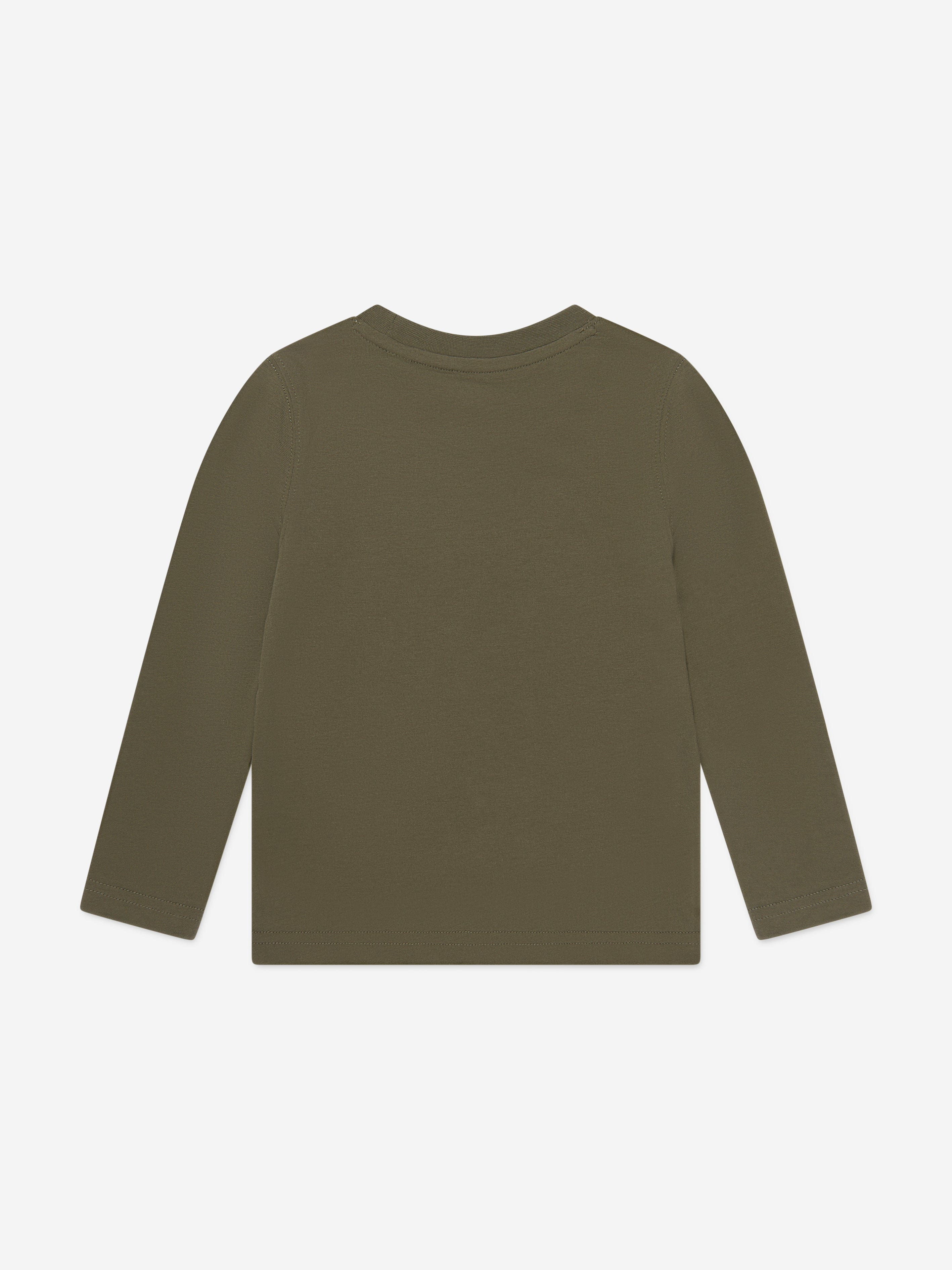 Timberland Boys Long Sleeve Logo T-Shirt in Green