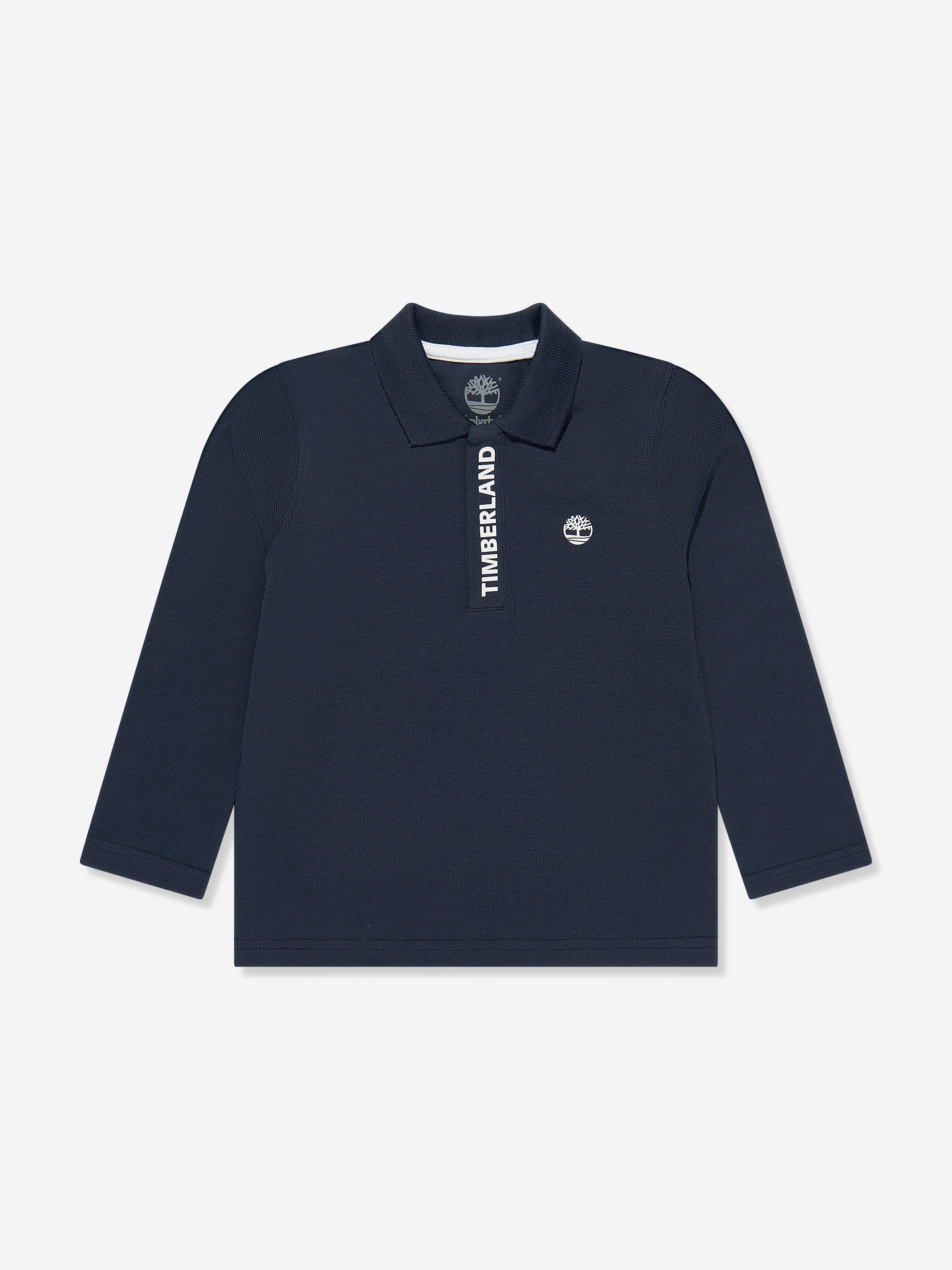 Timberland Boys Long Sleeve Polo Shirt in Navy