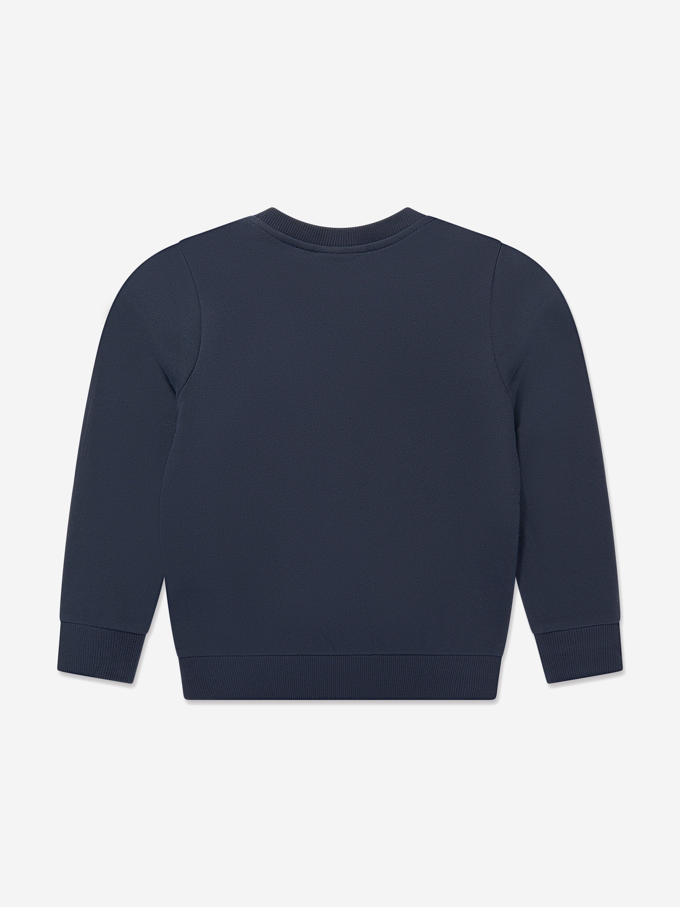 Timberland Boys Logo Print Sweatshirt in Navy