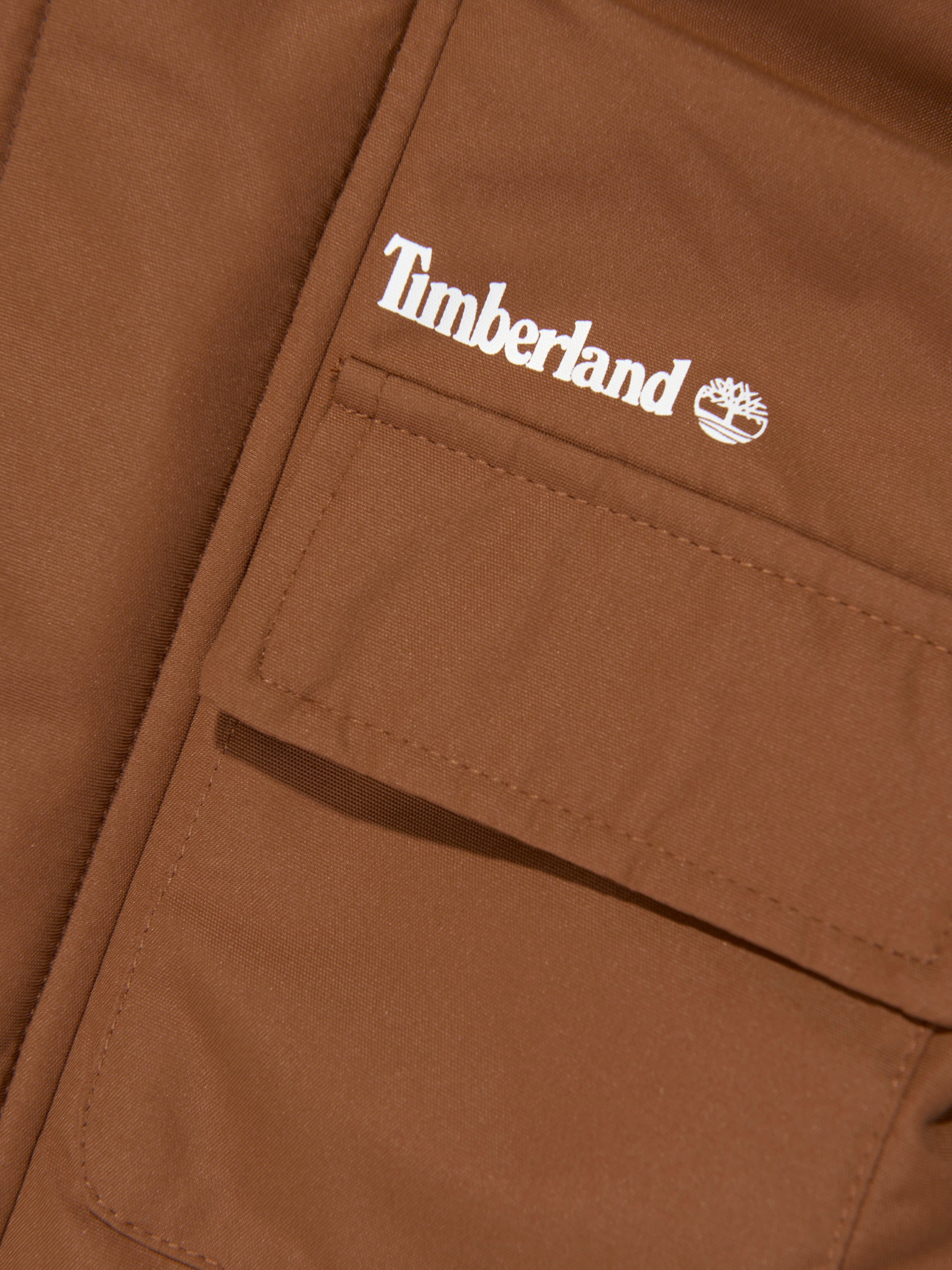 Timberland Boys Hooded Parka in Brown