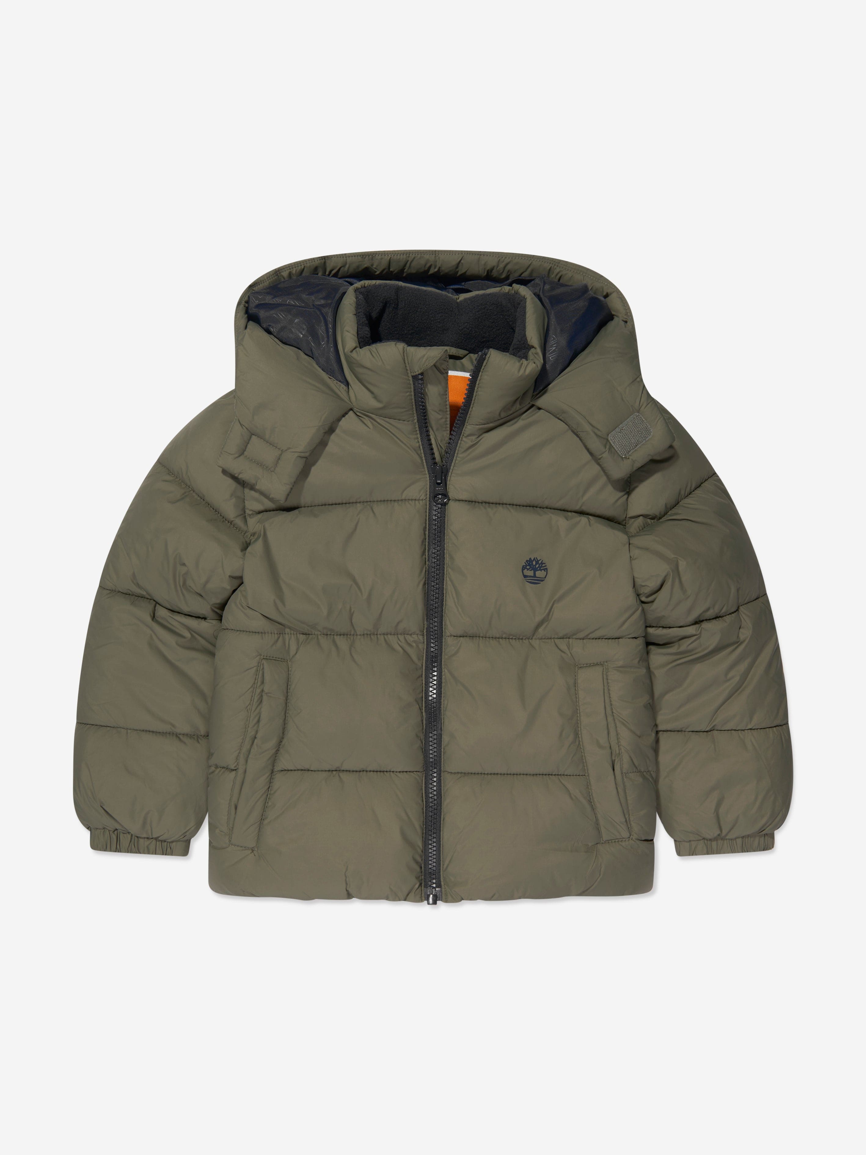 Timberland Boys Puffer Jacket in Green