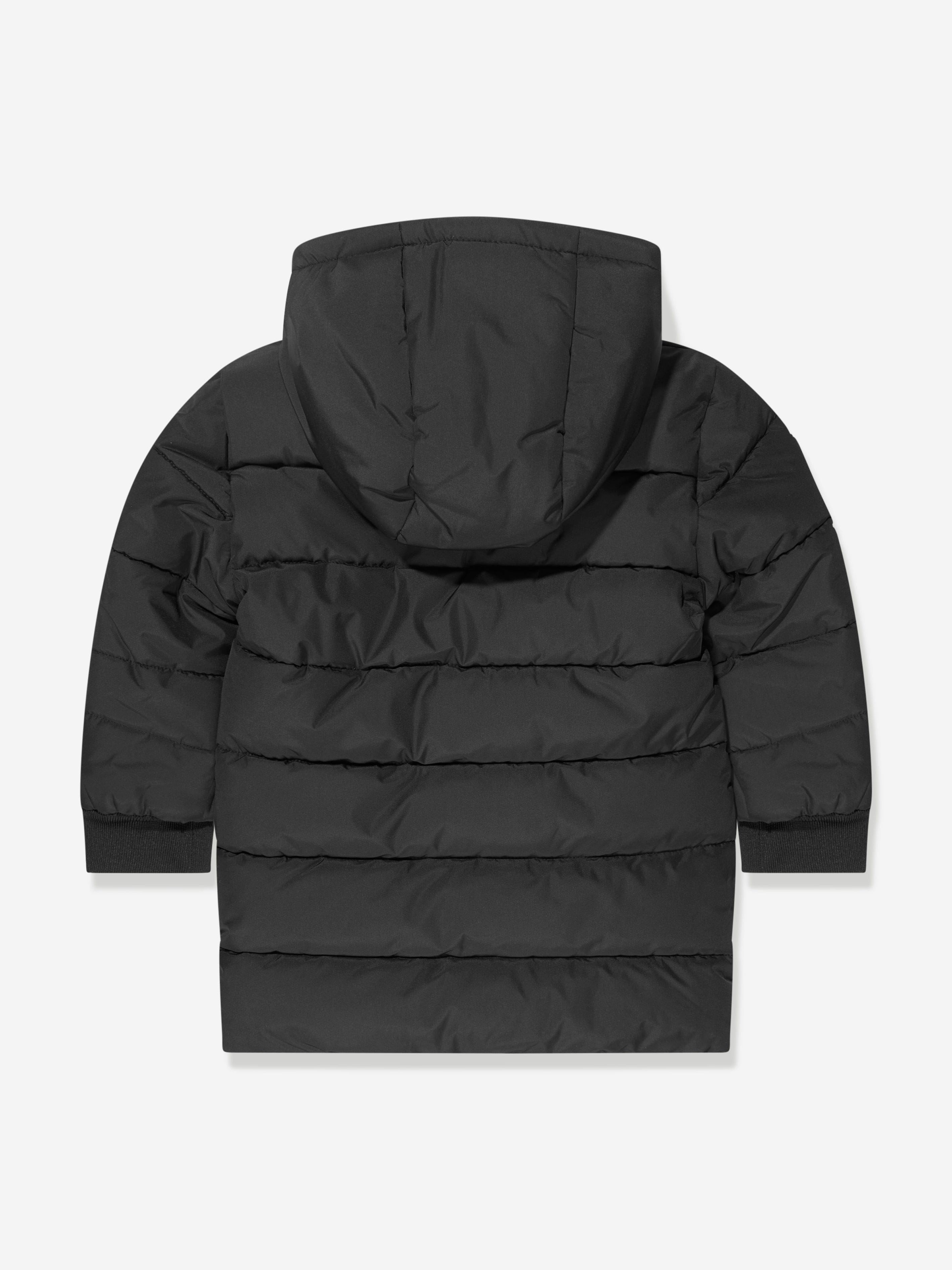 Timberland Boys Long Puffer Jacket in Black