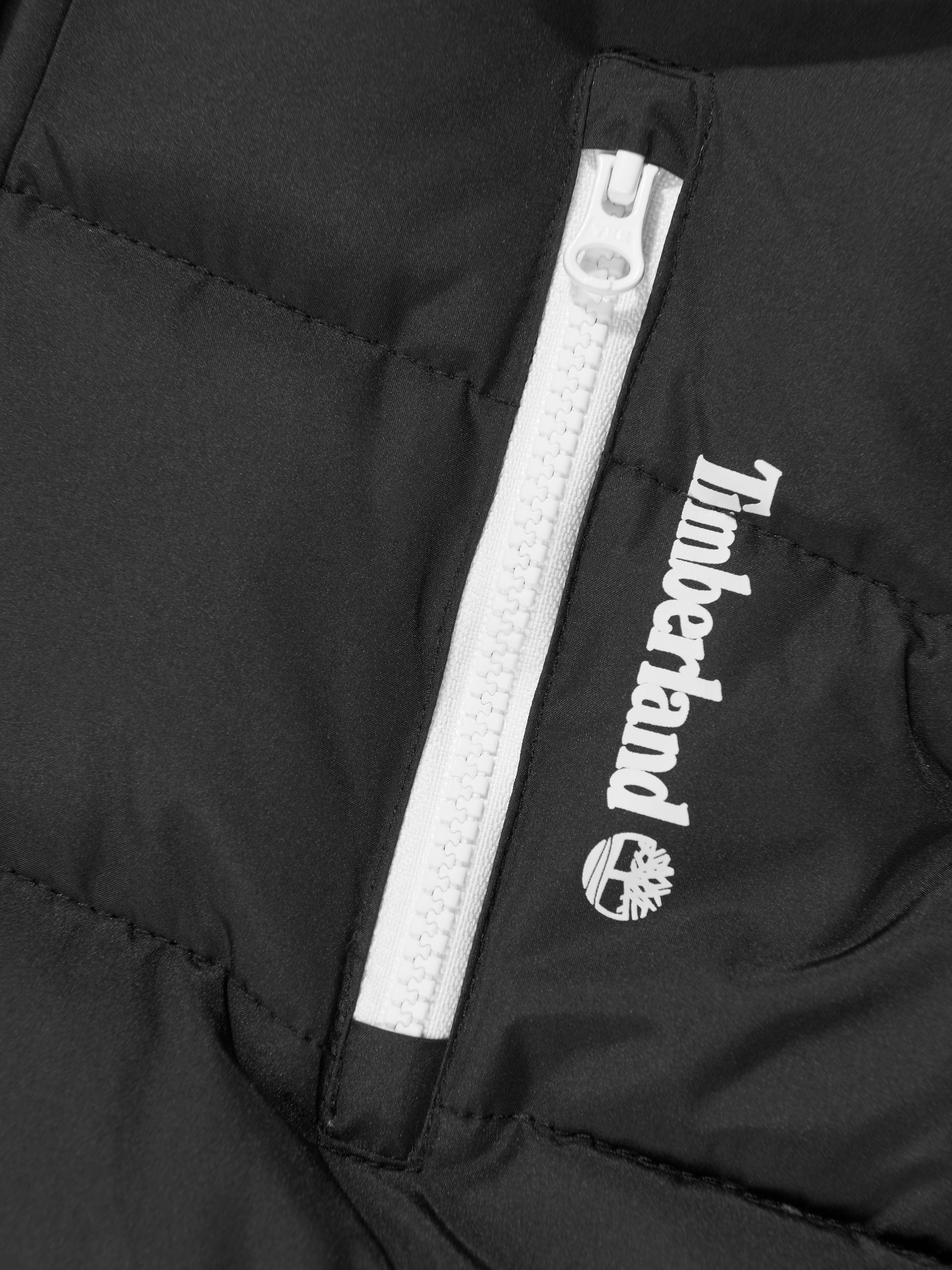 Timberland Boys Long Puffer Jacket in Black