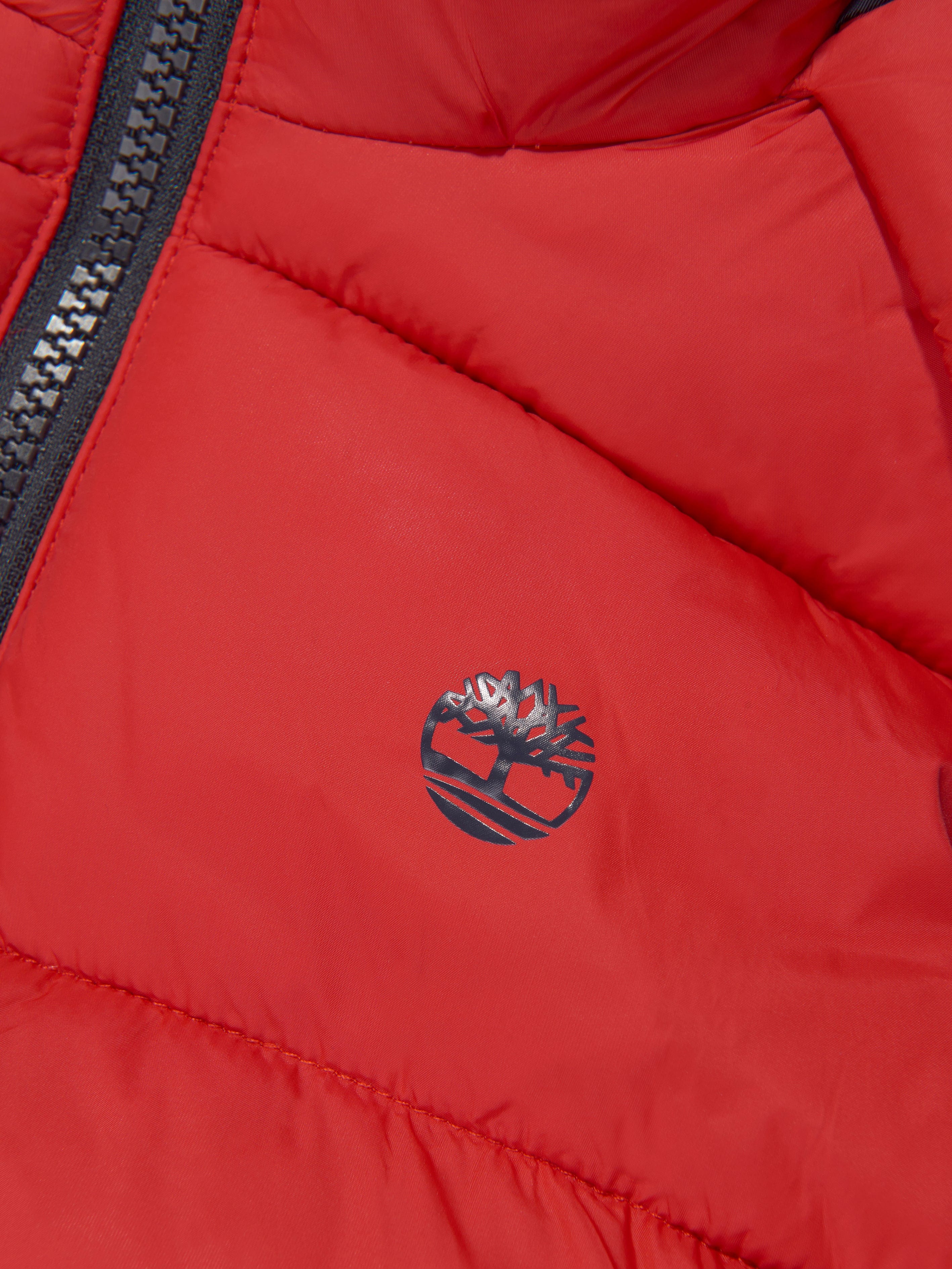 Timberland Boys Puffer Gilet in Red